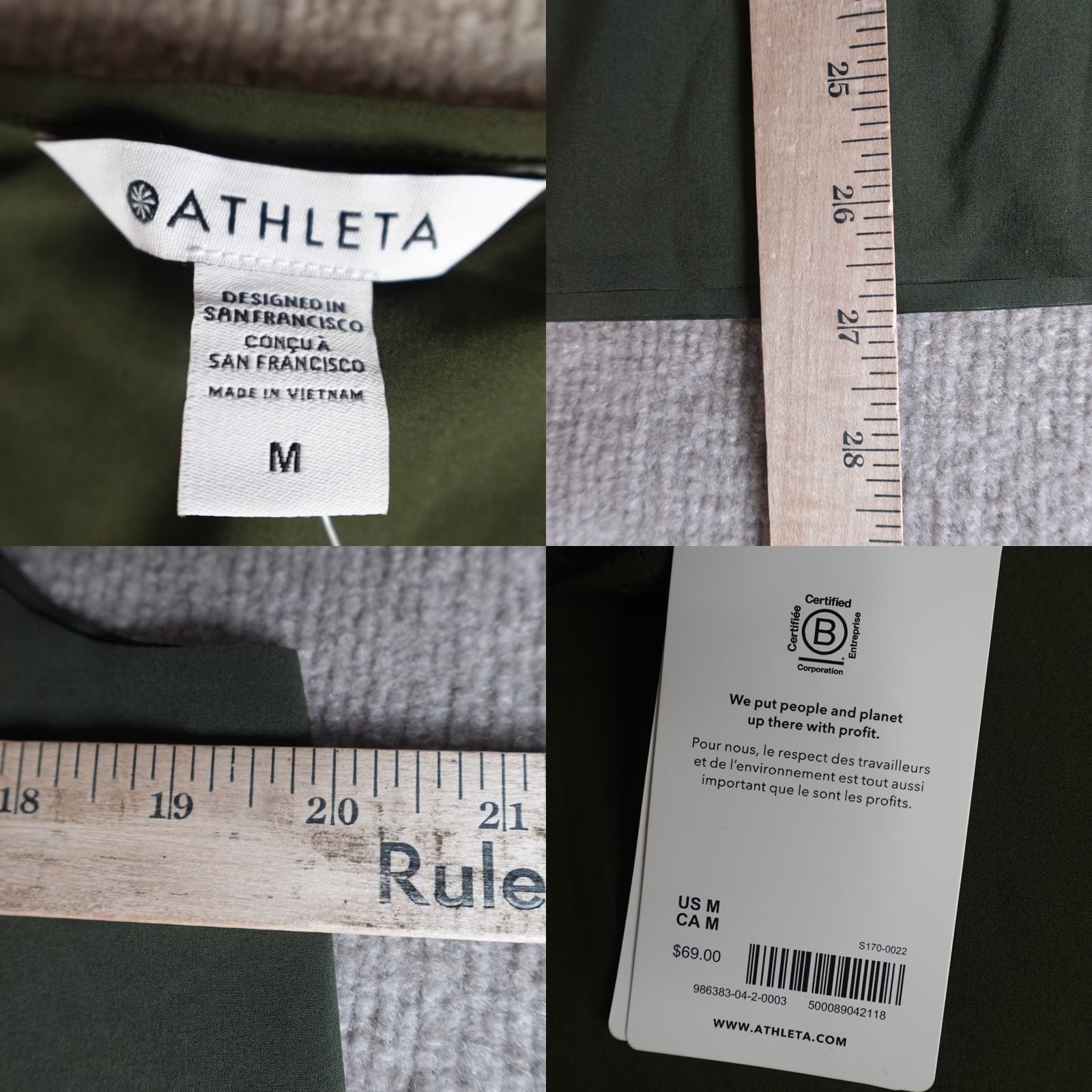 Athleta Athleta Women’s Top M Green Zephyr Sleeveless Crew Neck Pullover Activewear Size M / US 6-8 / IT 42-44 - 8 Thumbnail