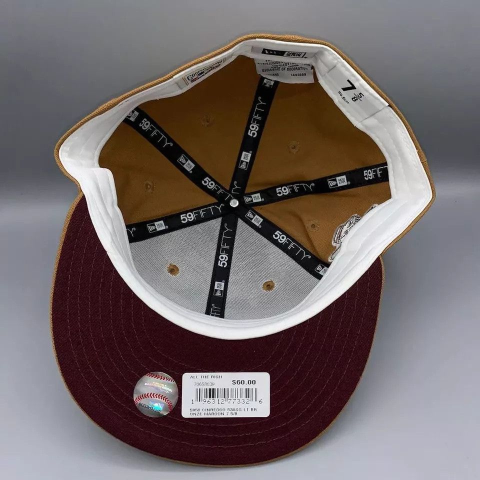 New Era Cincinnati Reds Hat Men 7 5/8 59Fifty New Era MLB Fitted Cap Size ONE SIZE - 6 Thumbnail