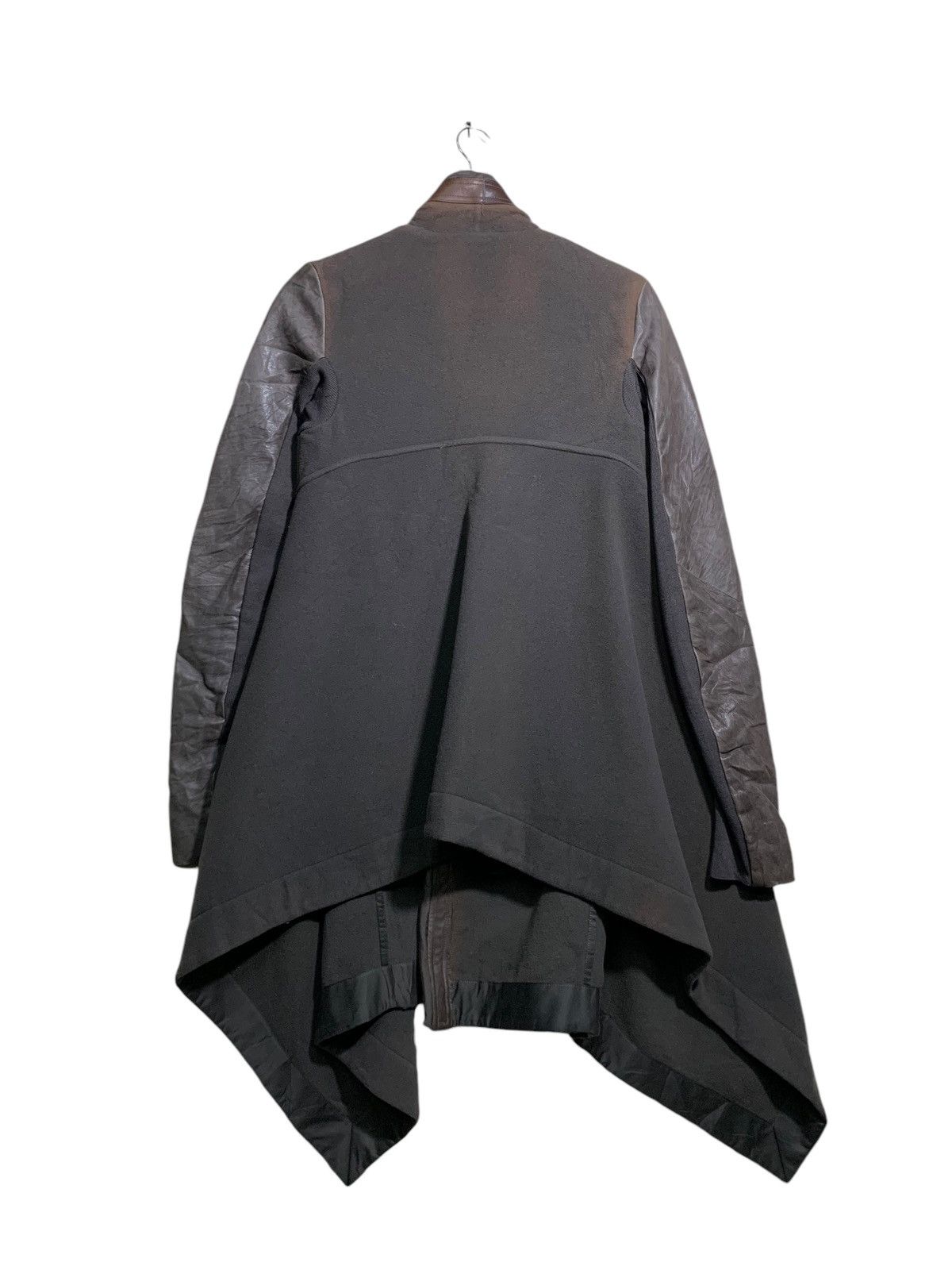 Rick Owens 🔥VTG RICK OWENS DARK DUST LEATHER/WOOL BIKER JACKET Size US S / EU 44-46 / 1 - 7 Thumbnail