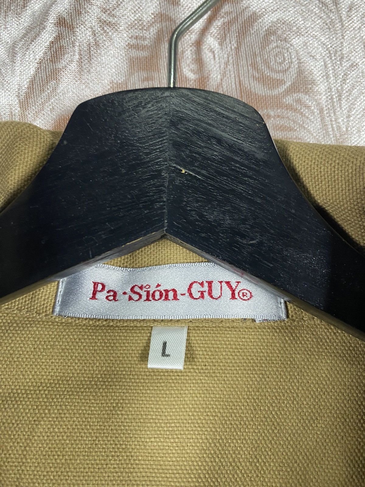 Japanese Brand Vintage Pa·Sión·GUY Khaki Utility Jacket Minimalist Zip Size US L / EU 52-54 / 3 - 11 Thumbnail