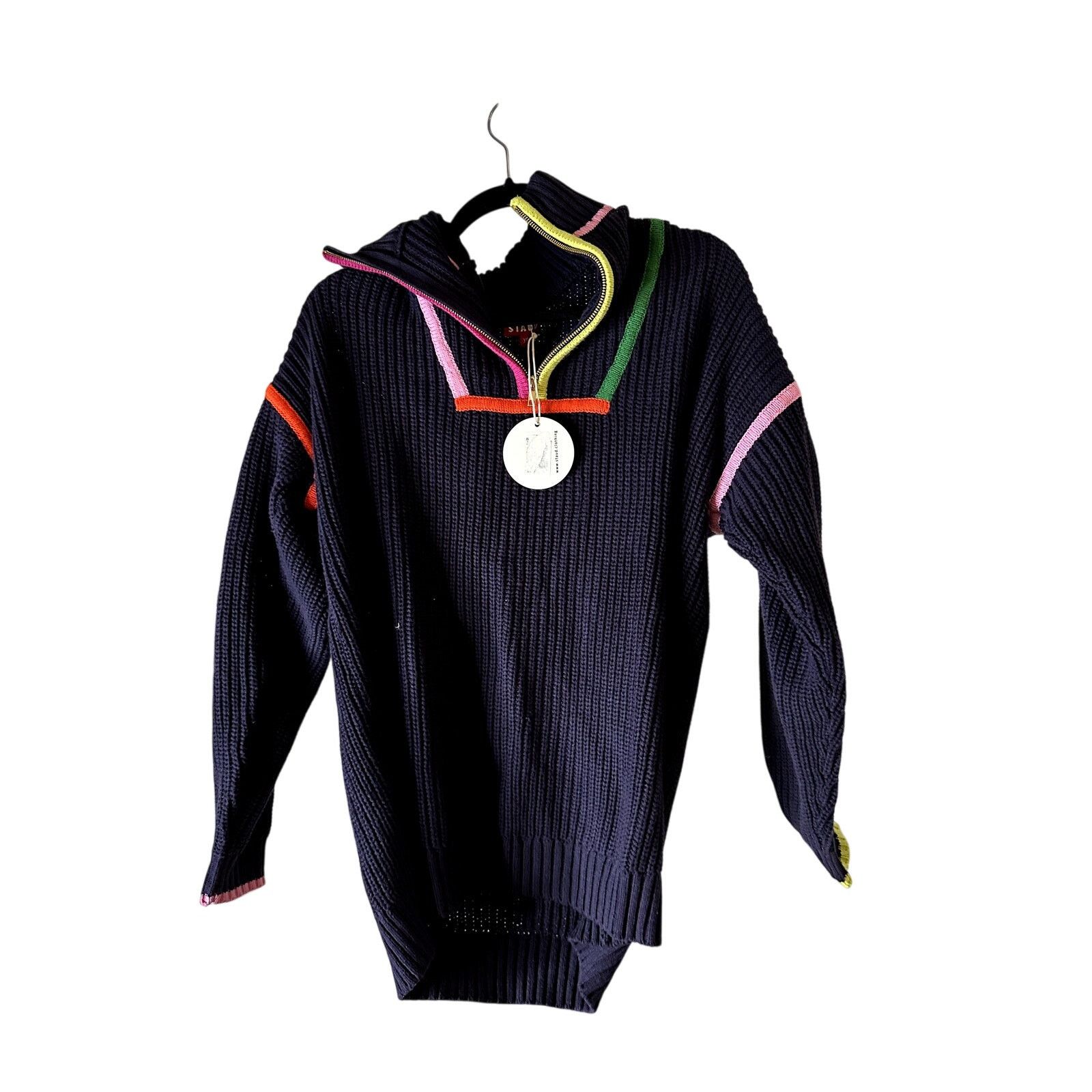 Staud STAUD Hampton Sweater in Navy XS Size XS / US 0-2 / IT 36-38 - 1 Thumbnail