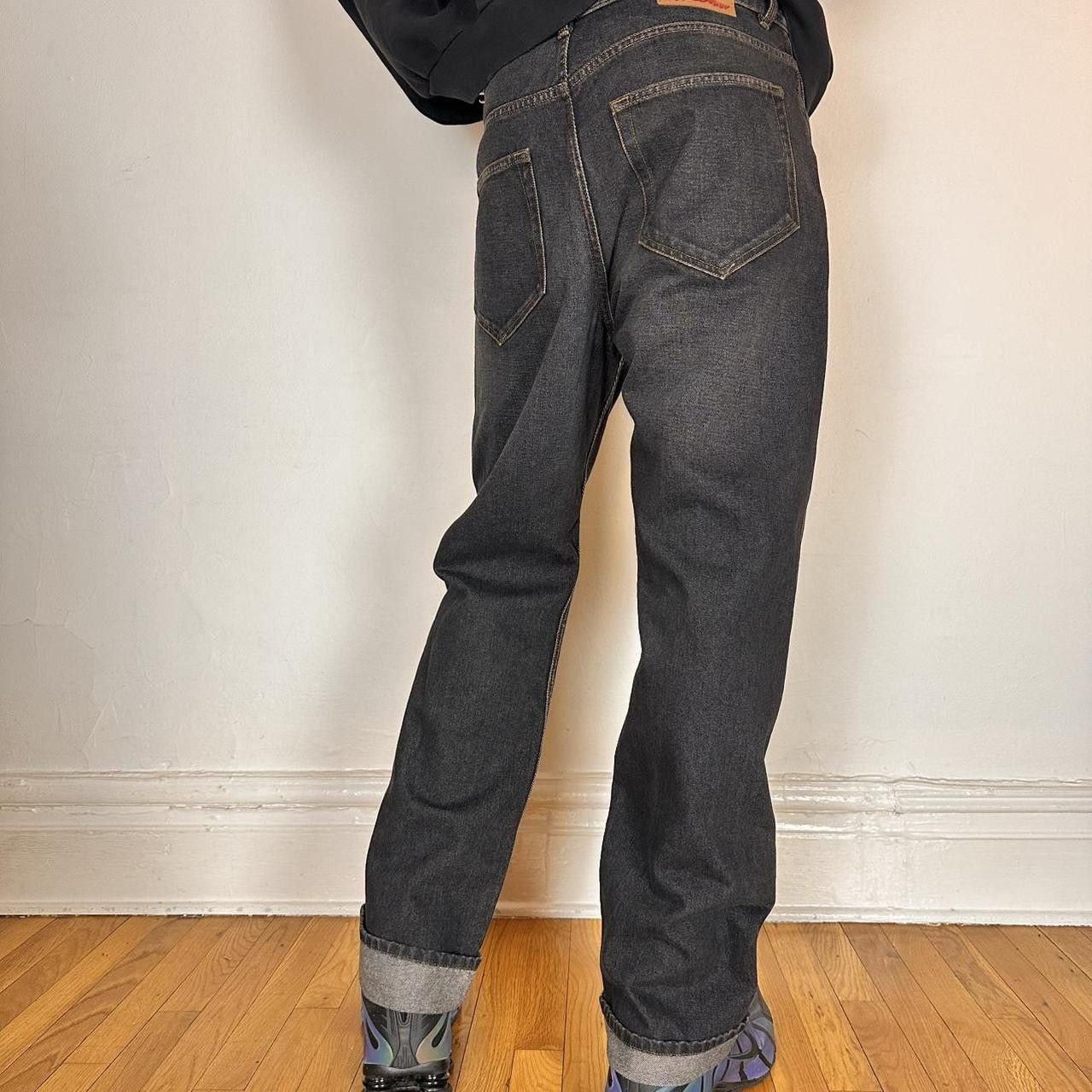 Y/Project Y-PROJECT Black Rhinestone Western Cowboy Jeans - 36x32" Size US 36 / EU 52 - 4 Thumbnail