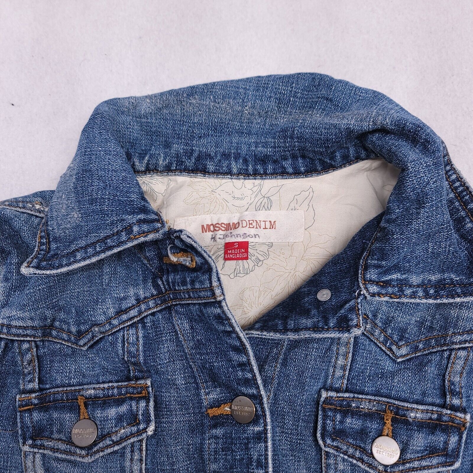 Mossimo Mossimo Button Up Denim Jacket Womens Size Small S Blue Size S / US 4 / IT 40 - 1 Thumbnail