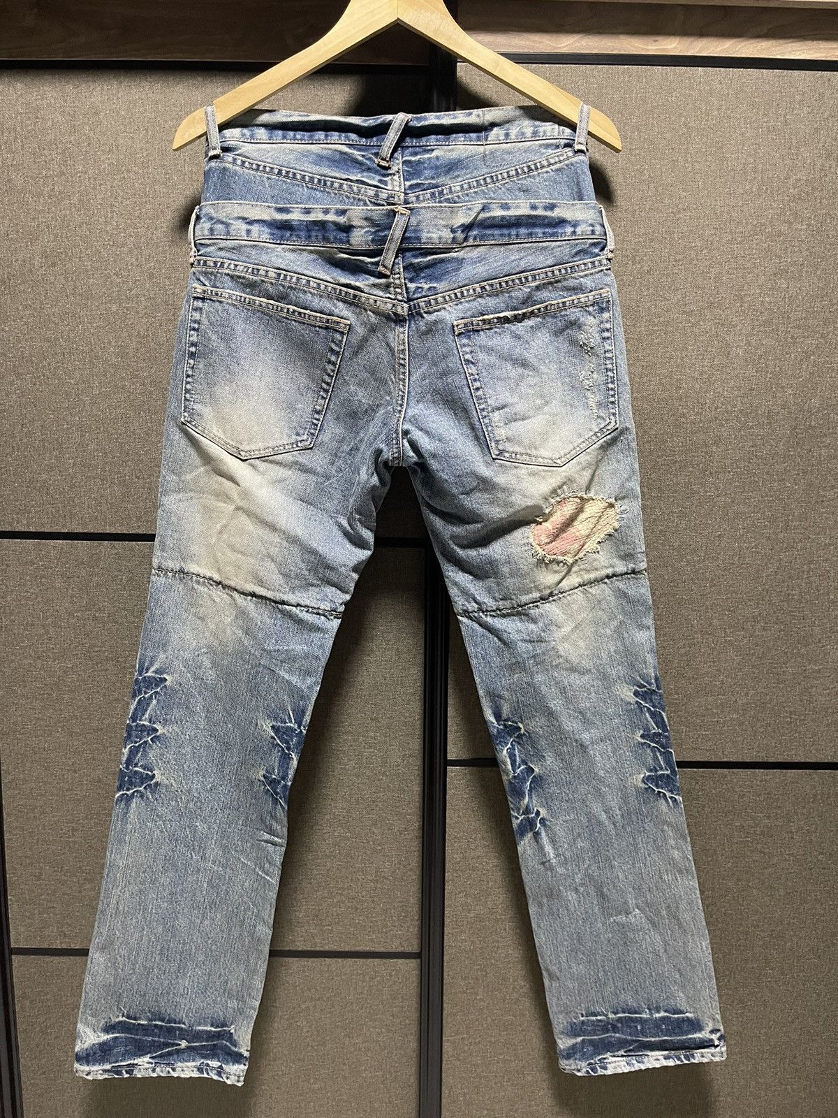 PPFM ❌ON SALE❌90’s PPFM Double Waist Distressed Jeans Size US 31 - 4 Thumbnail