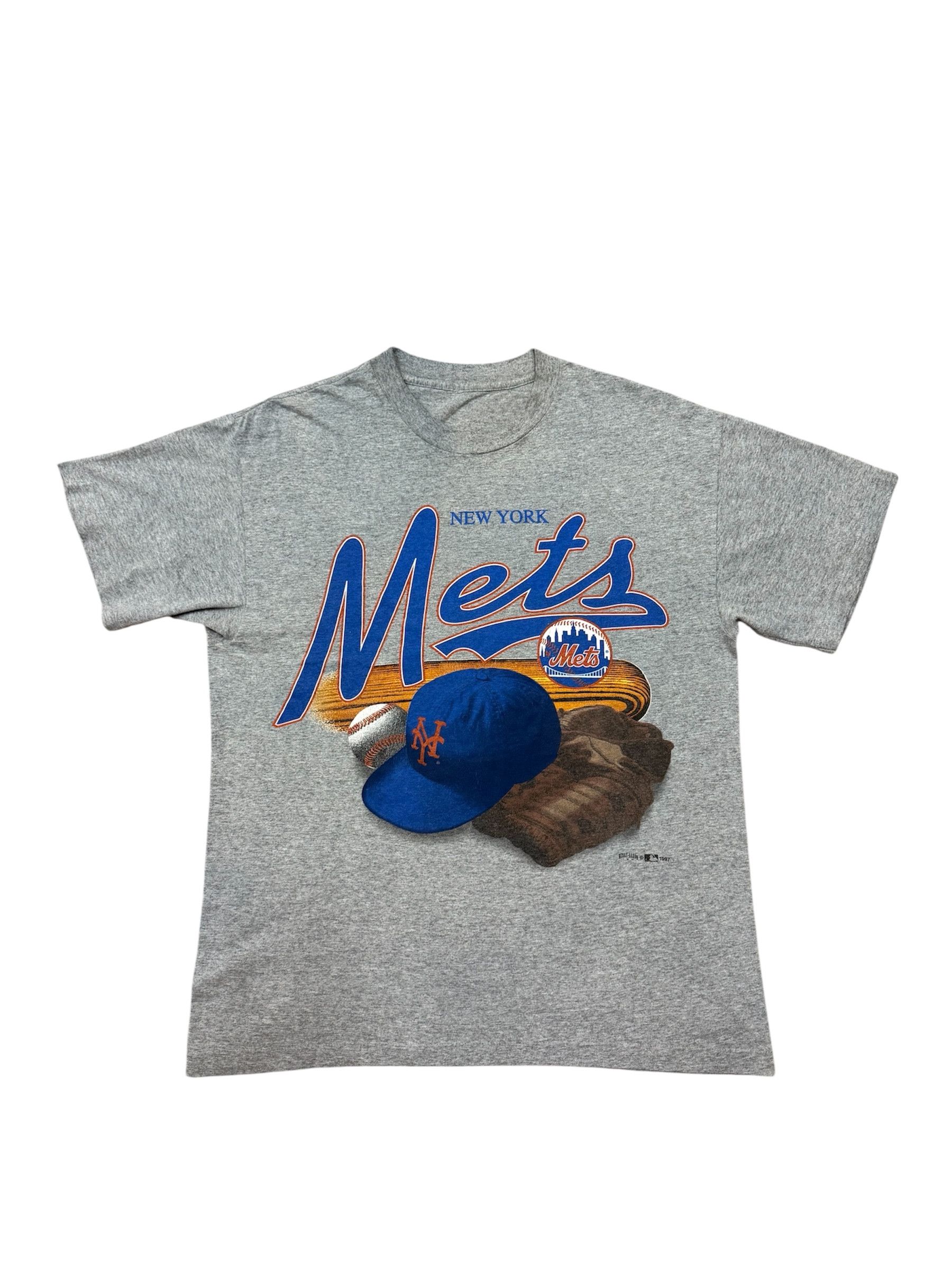Vintage 90s Mets Henry Aaron Major League Baseball Tshirt
