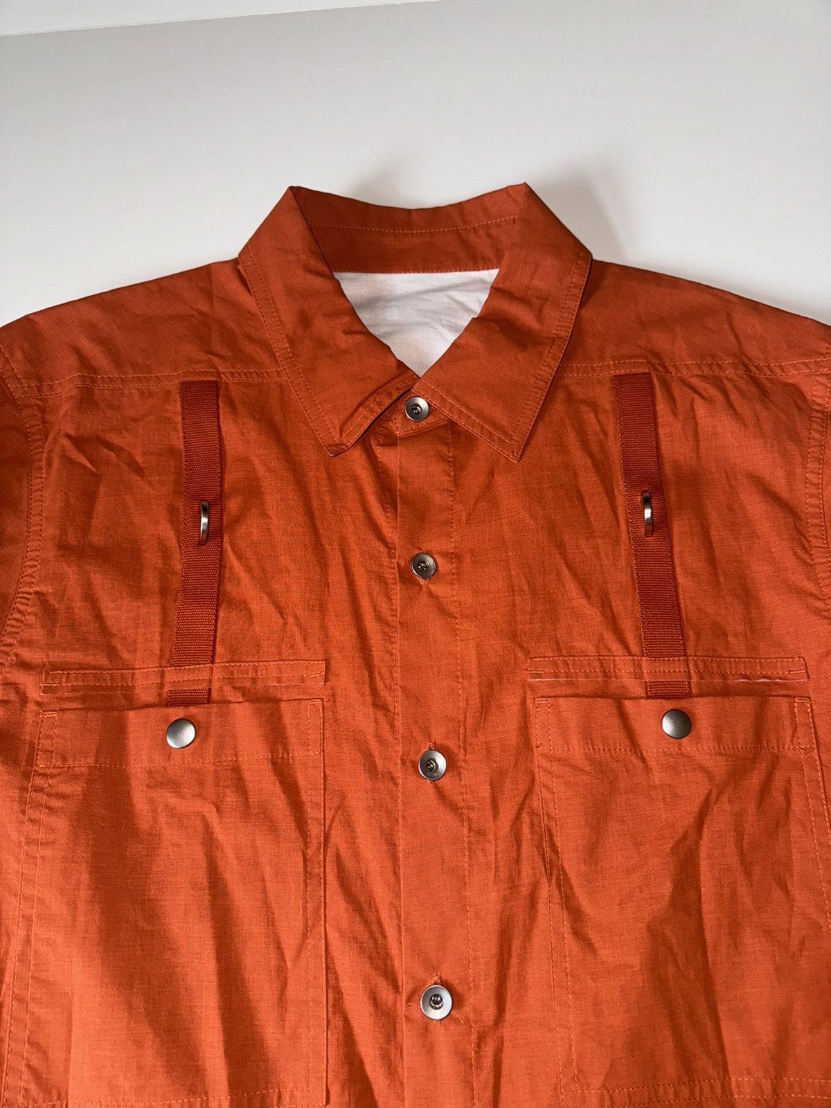 Rick Owens DRKSHDW Orange Work Shirt Size US S / EU 44-46 / 1 - 3 Thumbnail