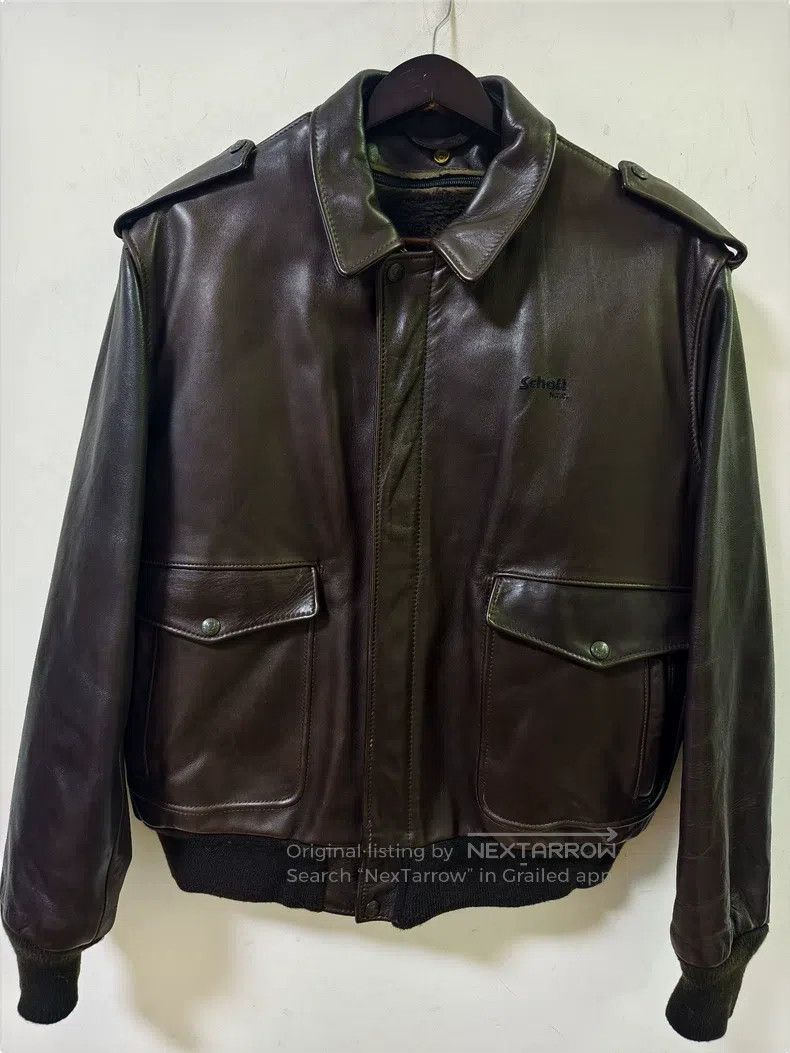 Schott Schott 184, bare cowhide Size US XL / EU 56 / 4 - 1 Thumbnail
