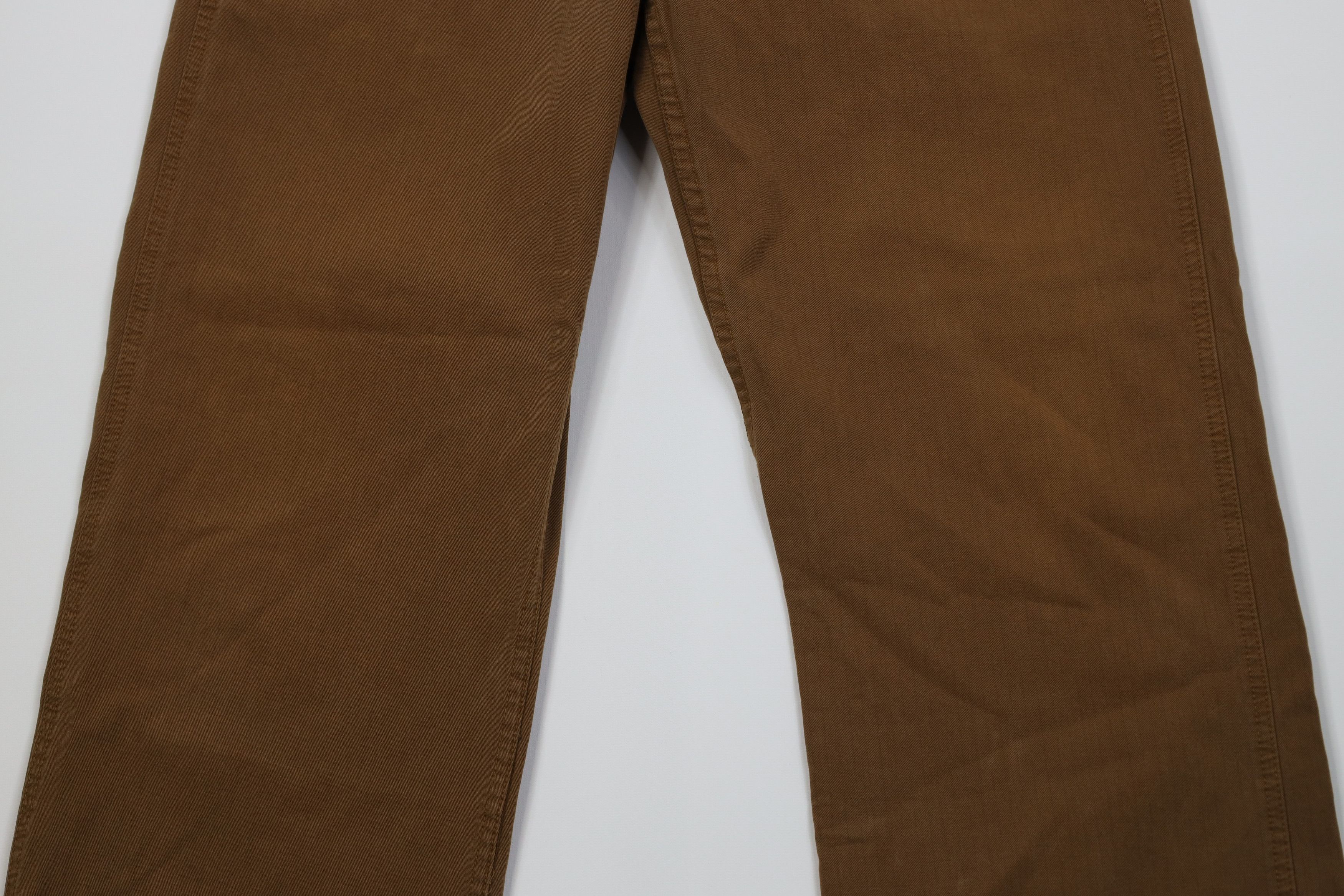 Gap Vintage Y2K Gap Pinstriped Boot Cut Wide Leg Pants Brown Size US 36 / EU 52 - 3 Thumbnail