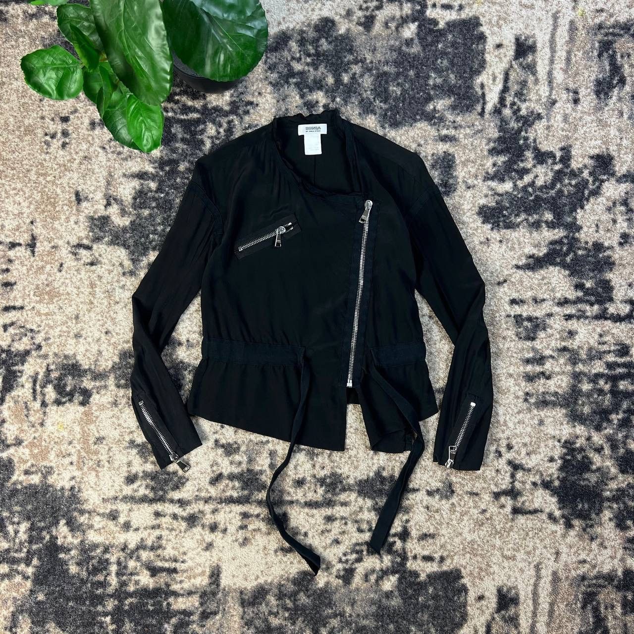 Sonia Rykiel Sonia Rykiel Luxury Side Zip Up Designer Blouse Shirt Size M / US 6-8 / IT 42-44 - 4 Thumbnail