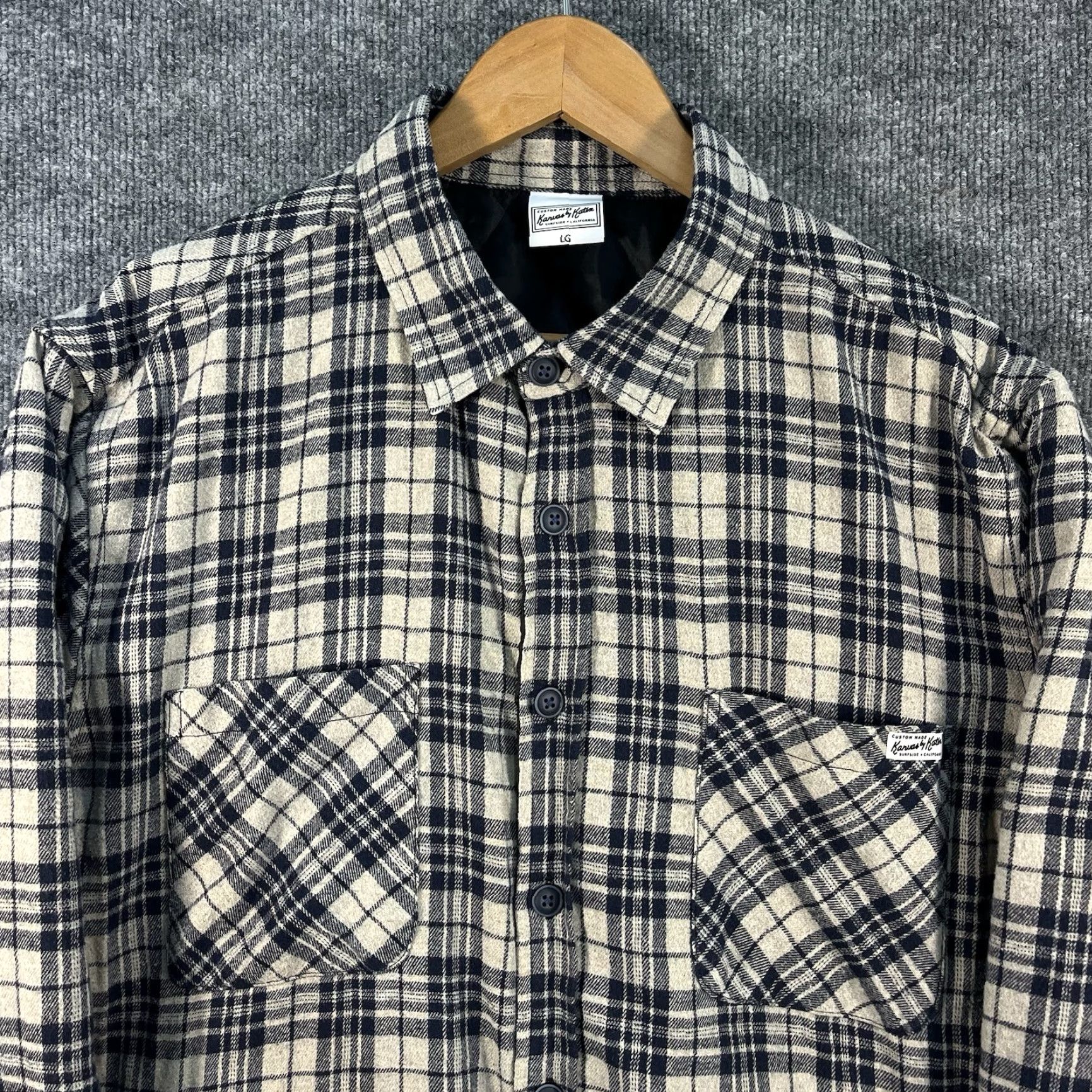 Katin Vtg Katin Kanvas Shacket Flannel Jacket Mens Large Surf Quilt Lined Plaid Size US L / EU 52-54 / 3 - 2 Thumbnail