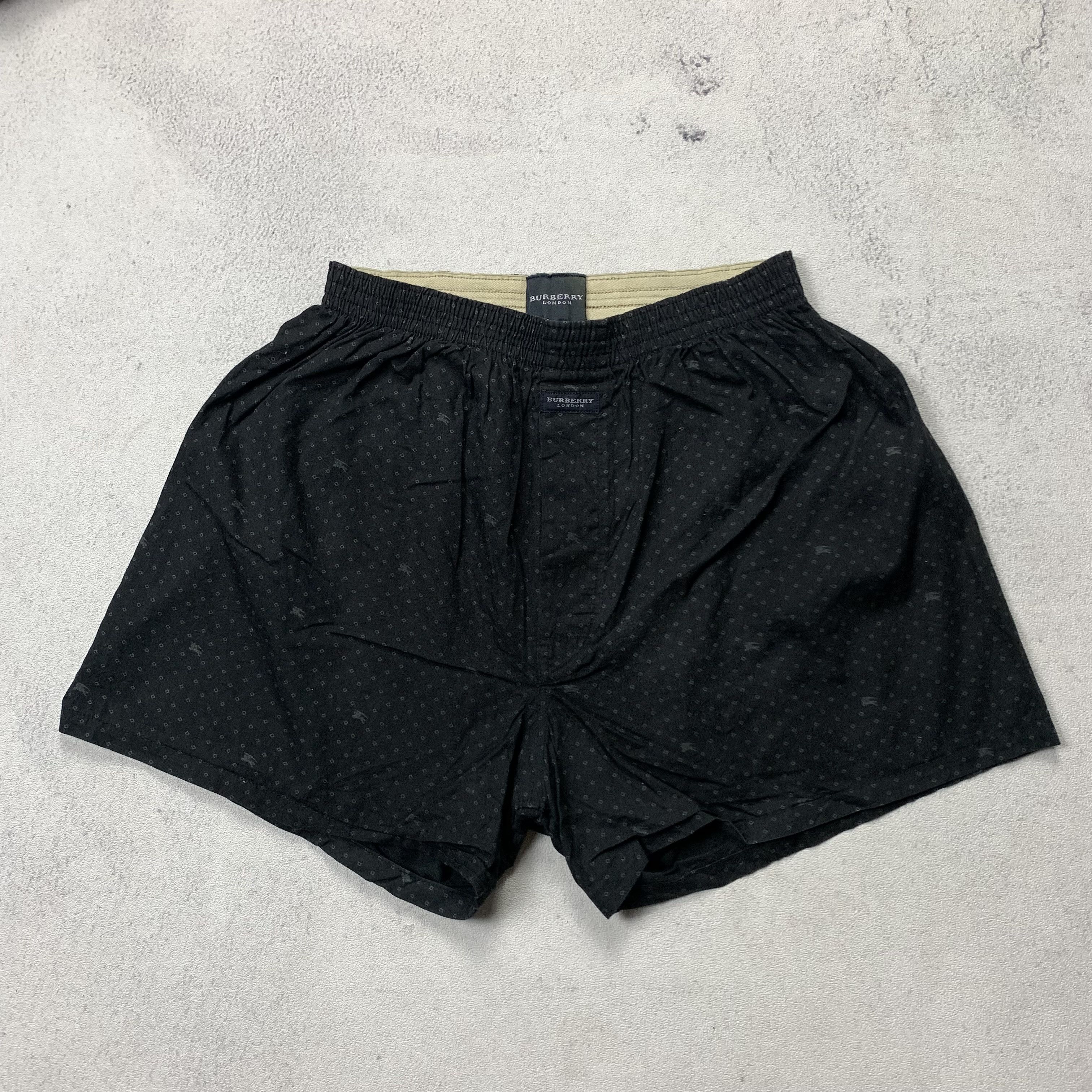 Burberry Burberry Boxer Short Pants Overprint Logo Underwear Size US 30 / EU 46 - 1 Thumbnail
