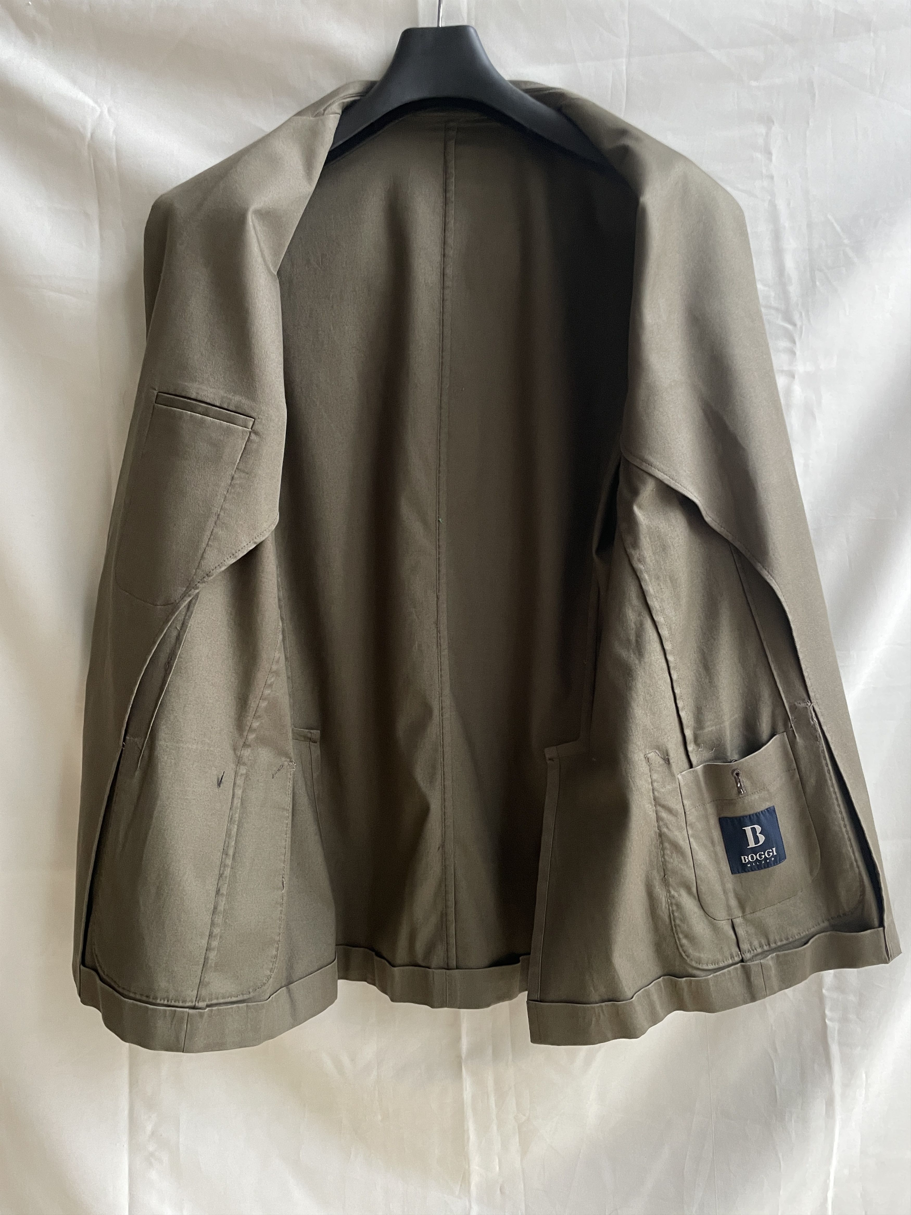 Boggi Boggi Milano Unlined Cotton Blazer Size EUR 56 Size 46R - 3 Thumbnail