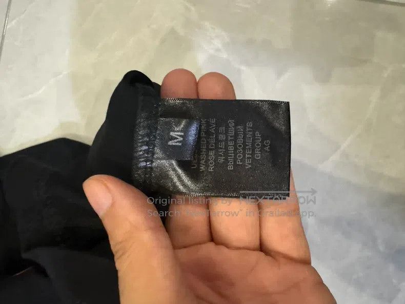 Vetements Vetements Black Loose Fit Casual T-Shirt Size US M / EU 48-50 / 2 - 6 Thumbnail