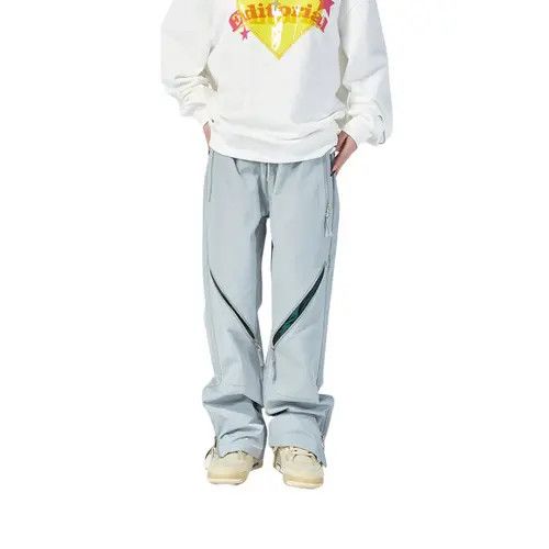 VIBE Nylon Knee Zip Up Stacked Sweatpants Size US 32 / EU 48 - 7 Thumbnail