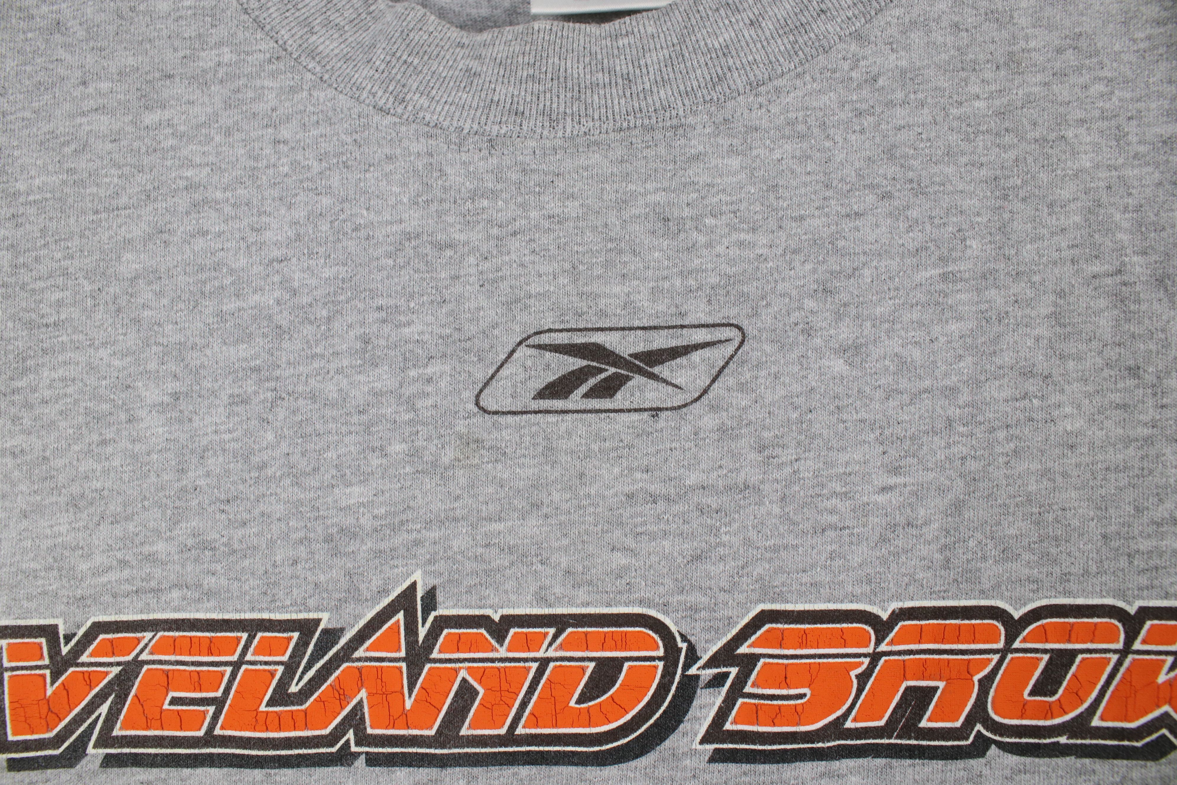 Reebok × Vintage Vintage Reebok Cleveland Football T-Shirt Heather Gray Size US L / EU 52-54 / 3 - 5 Thumbnail