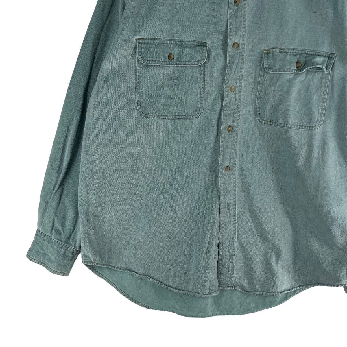 Gap 🔥90’s VTG CHAMBREY SHIRTS JACKET GAP WORKER Size US L / EU 52-54 / 3 - 3 Thumbnail