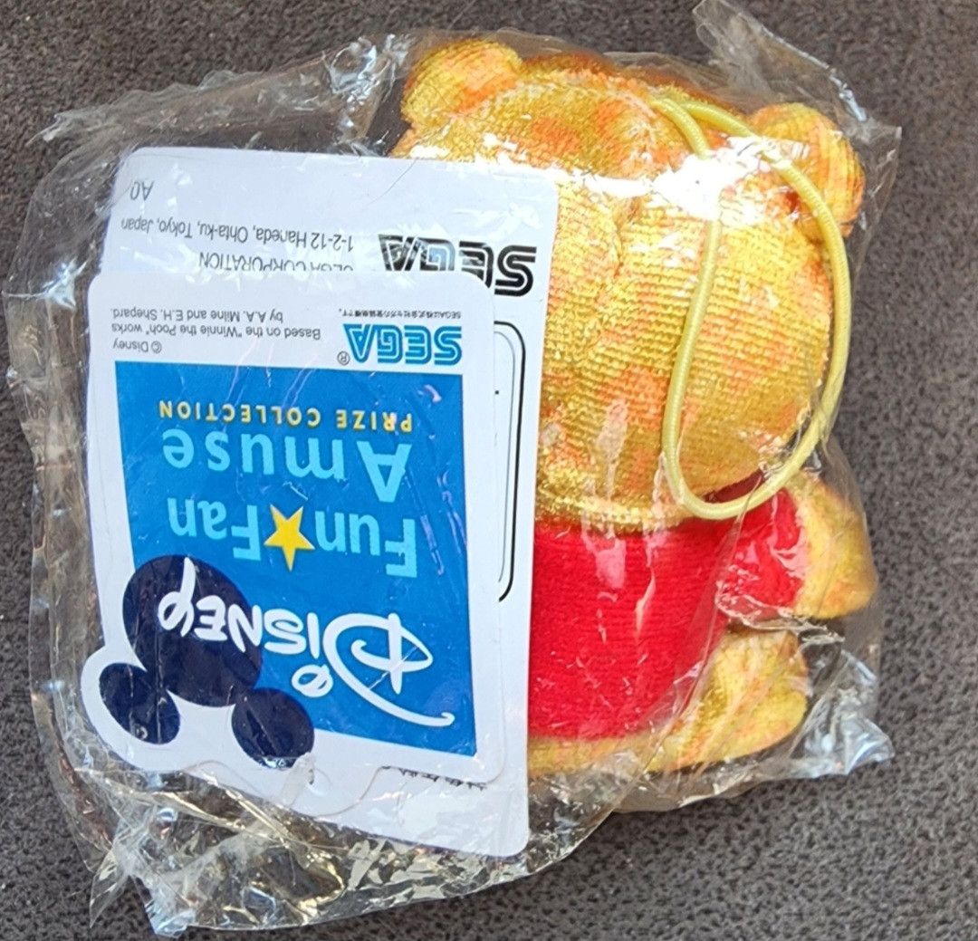 Disney NWT Disney Sega Winnie The Pooh 19493 2009 Strap Plush 3" Size ONE SIZE - 2 Thumbnail