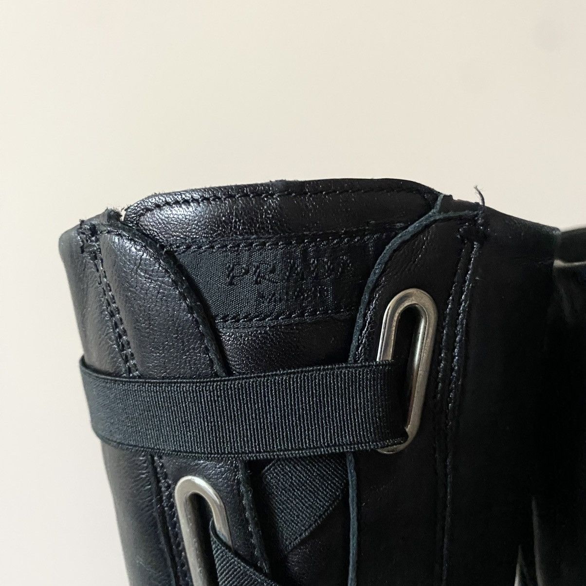 Prada Vintage Prada Milano Knee Buckle Boots Black Belts Archive Size US 7.5 / IT 37.5 - 6 Thumbnail