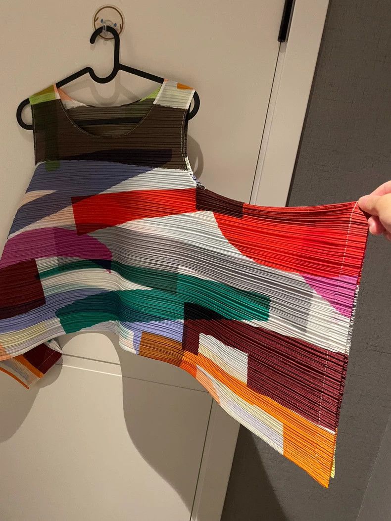 Issey Miyake Issey Miyake size:3 Red, black, green and blue patchwork d Size XS / US 0-2 / IT 36-38 - 3 Thumbnail
