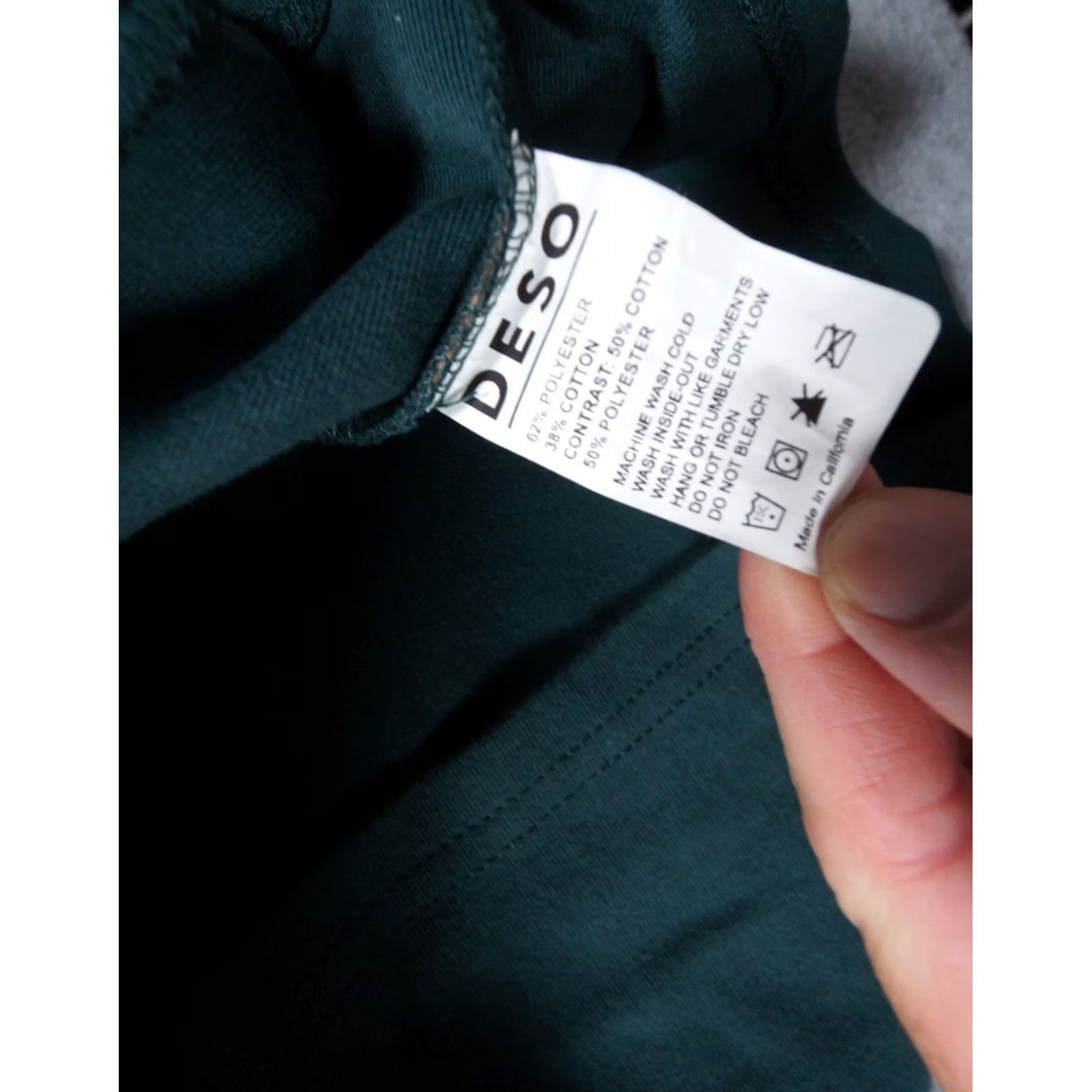 Vintage Deso Sweatshirt Mens Large Green Hoodie Full Zip Sweater Outdoors Made In USA Size US L / EU 52-54 / 3 - 7 Thumbnail