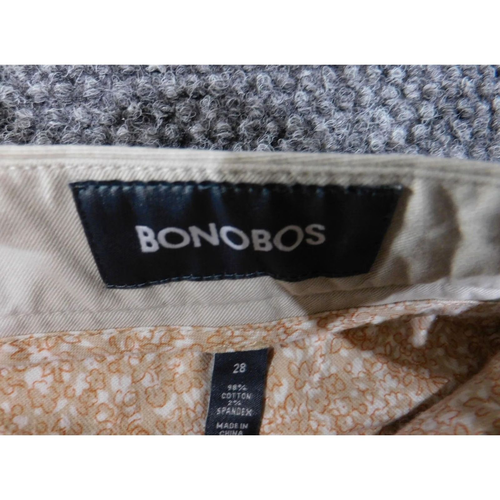 Bonobos Bonobos Mens Chino Shorts 28 Khaki Beige 9 Inseam Flat Front Stretch Pockets Casual Mens Size US 28 / EU 44 - 7 Thumbnail