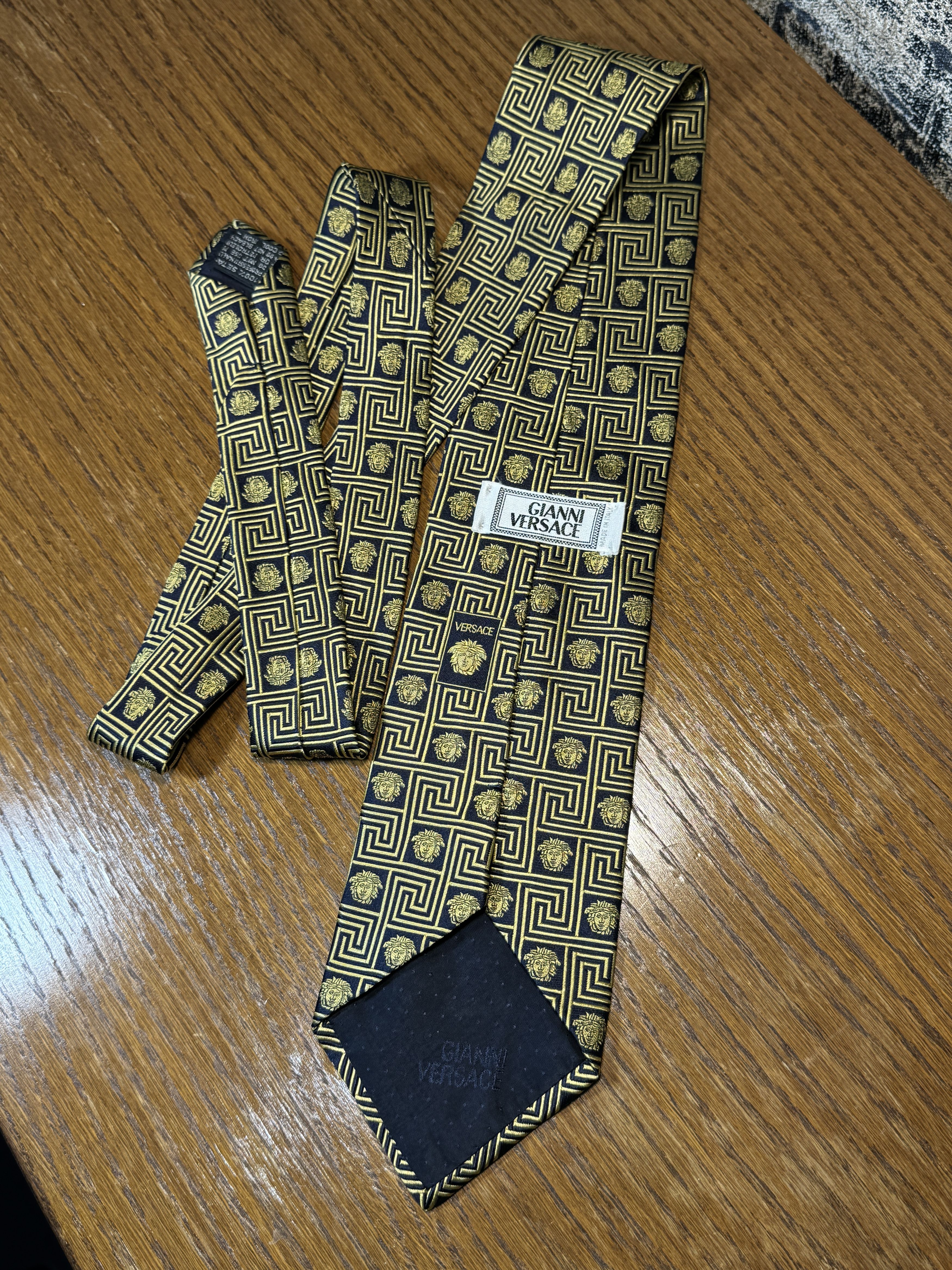 Versace Gianni Versace 90s Medusa silk tie Size ONE SIZE - 3 Thumbnail