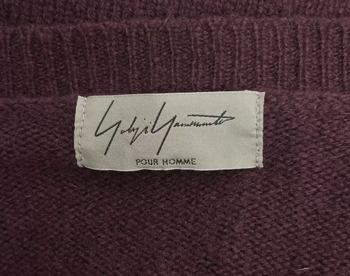 Yohji Yamamoto Yohji Yamamoto 12aw Rolled Crimson sweater 2412-Nextarrow Size US L / EU 52-54 / 3 - 4 Thumbnail