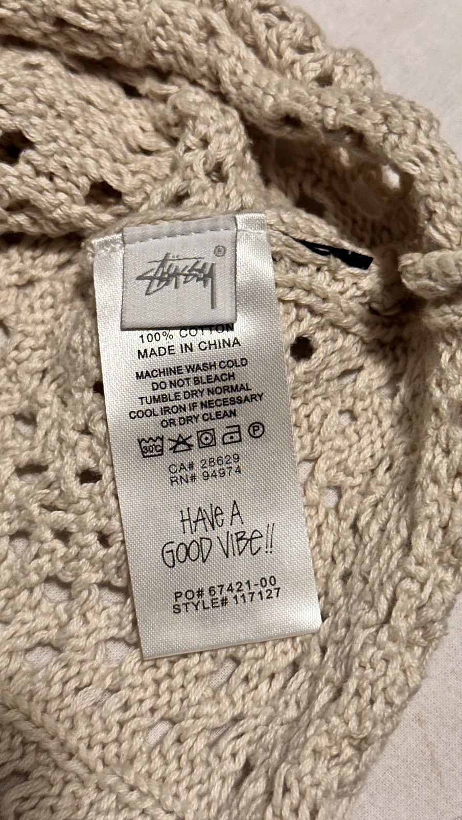 Stussy Stussy Crochet Button up Size US XL / EU 56 / 4 - 7 Thumbnail