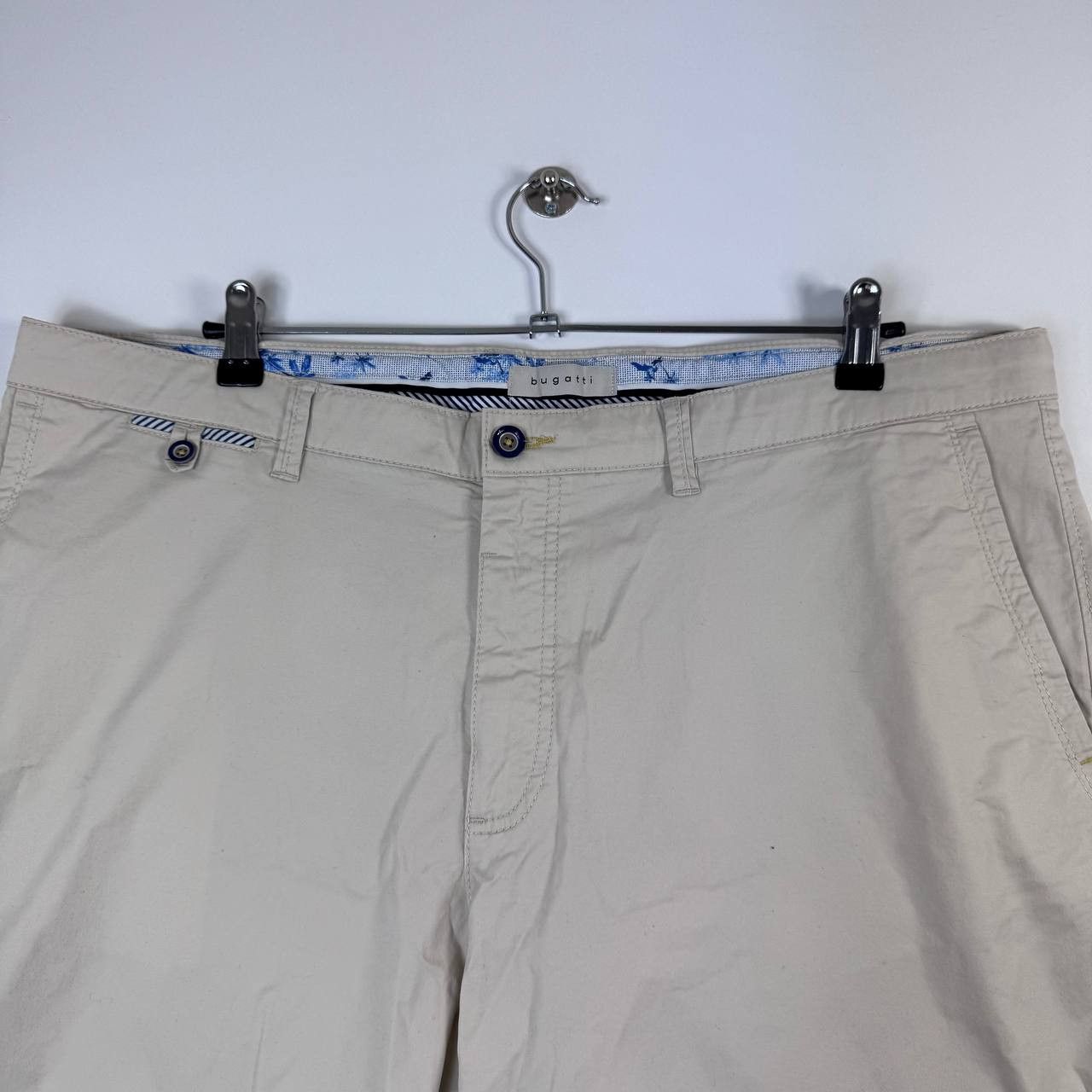 Bugatti Bugatti Mens Beige Chino Shorts Casual Smart Summer Size Xl Size US 36 / EU 52 - 2 Thumbnail