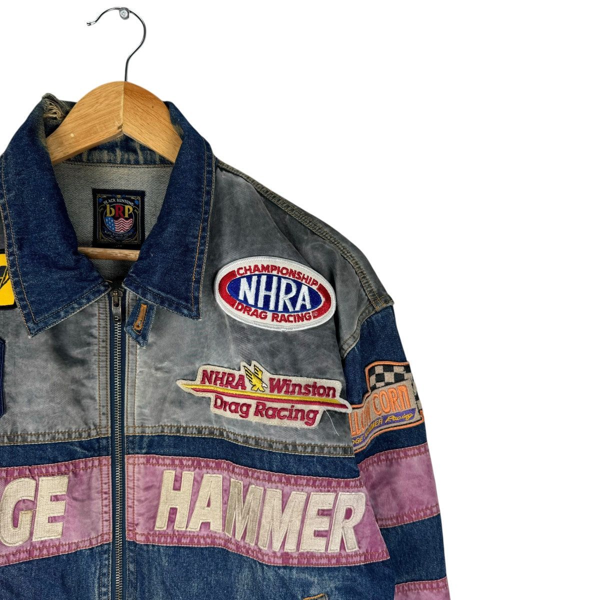 YELLOW CORN ☀️YELLOW CORN DEMIM SLEDGE HAMMER RACING TEAM JACKET Size US M / EU 48-50 / 2 - 4 Thumbnail