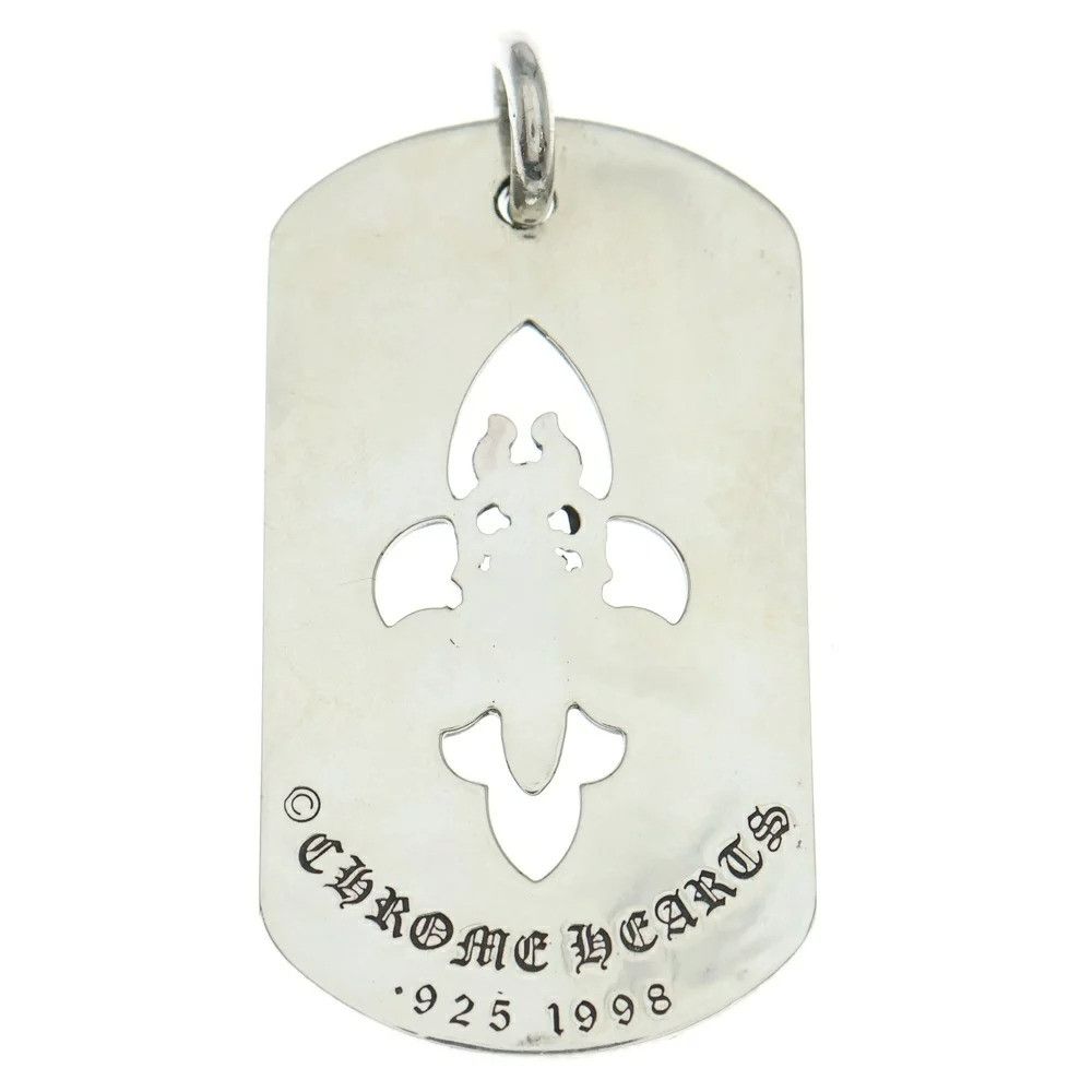 Chrome Hearts CHROME HEARTS CUT OUT FLEUR DAGGER LARGE DOG TAG silver Size ONE SIZE - 2 Thumbnail
