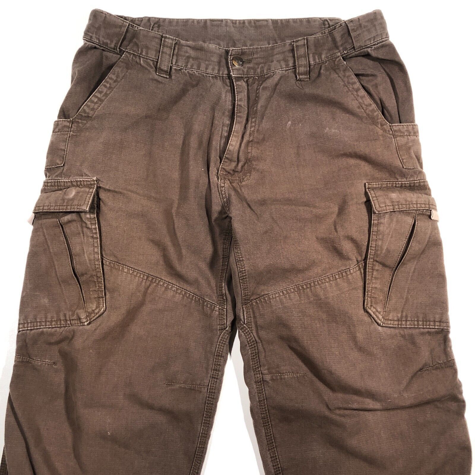 Carhartt × Wrangler Guide Gear Pants 38x34 Brown Ripstop Cargo Double Knee Size US 38 / EU 54 - 3 Thumbnail
