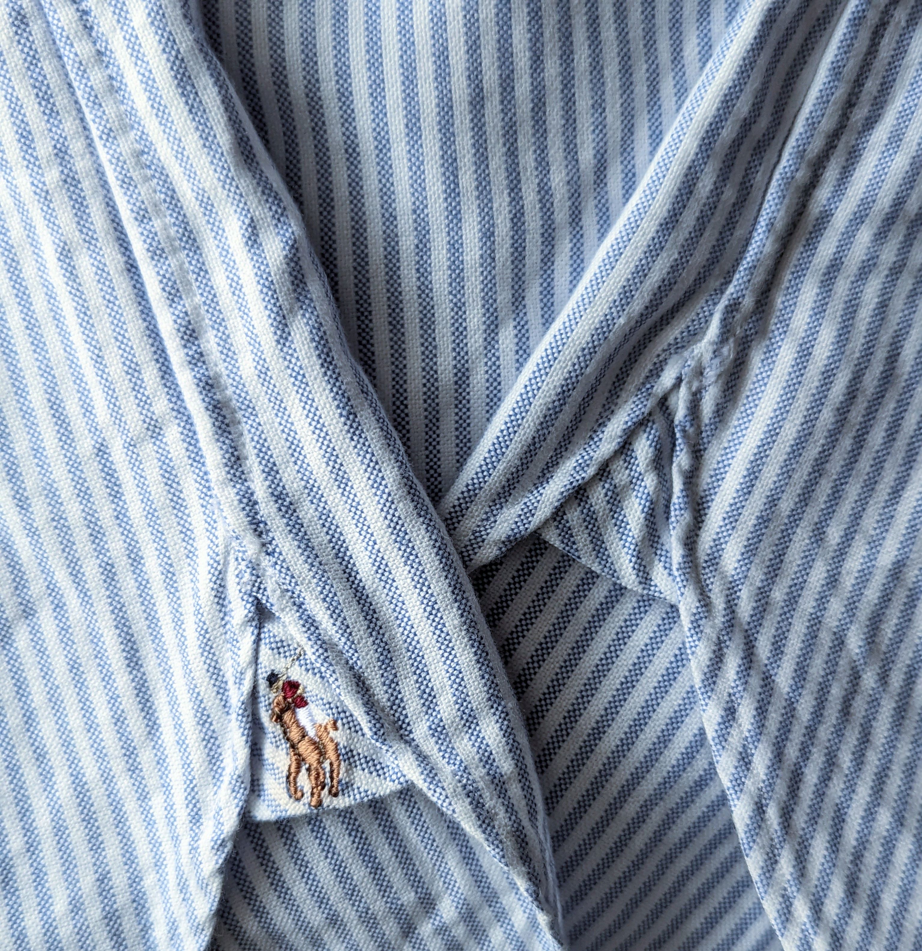 Ralph Lauren Made in USA Rare! Blue University Stripe Oxford Shirt Size US S / EU 44-46 / 1 - 7 Thumbnail
