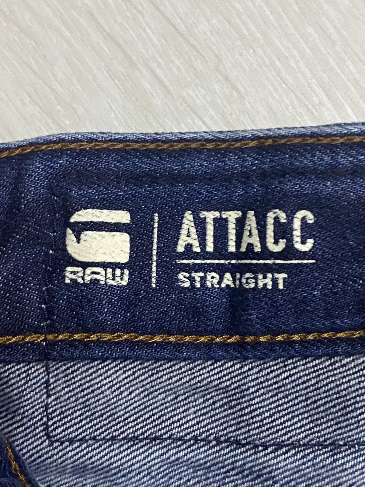 G-Star Vintage G Star Raw Denim Blue Wash Distressed Straight Jeans Size US 29 - 15 Thumbnail