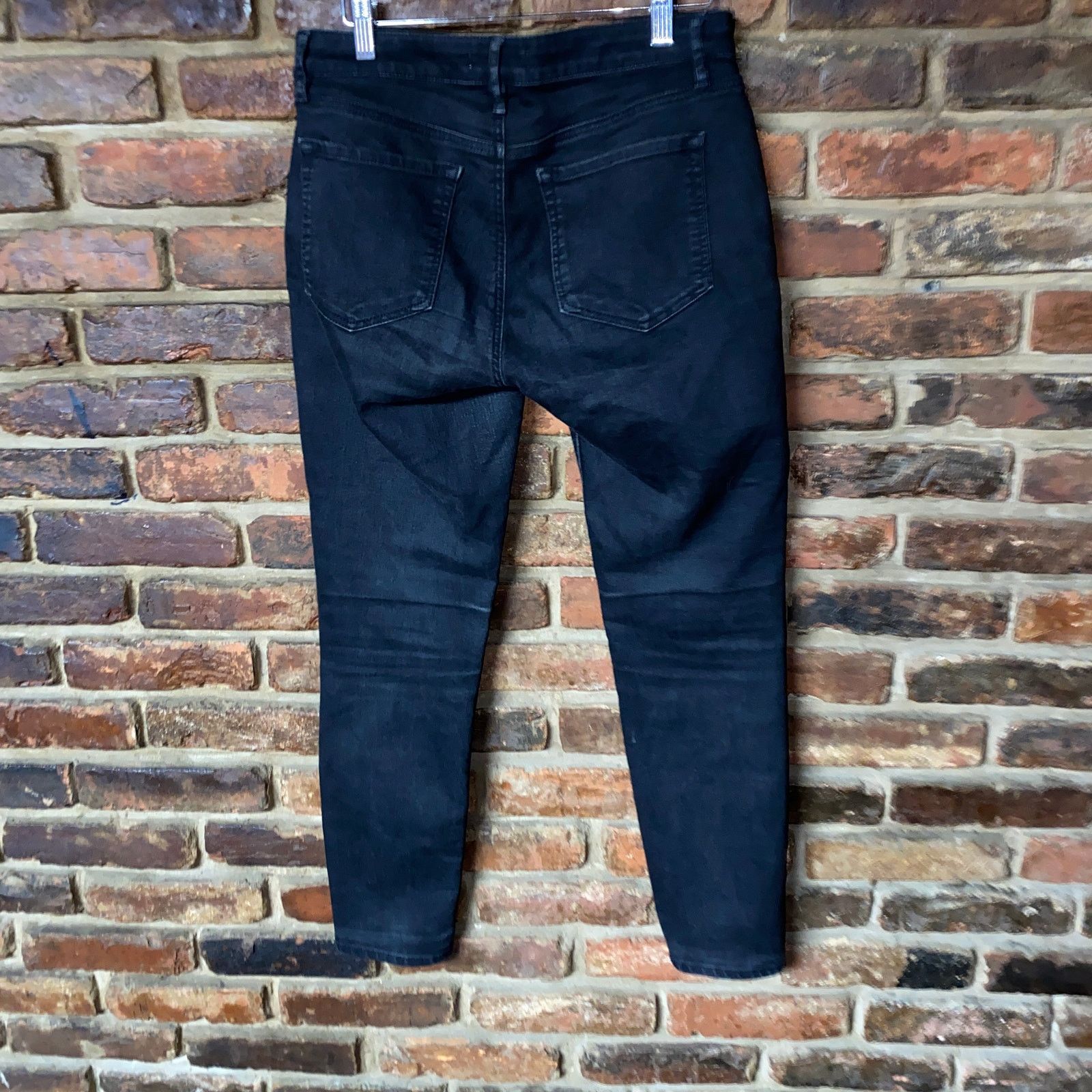 Loft Ann Taylor LOFT Black Wash Denim Skinny Jeans Size 4/27 Size 27" / US 4 / IT 40 - 5 Thumbnail