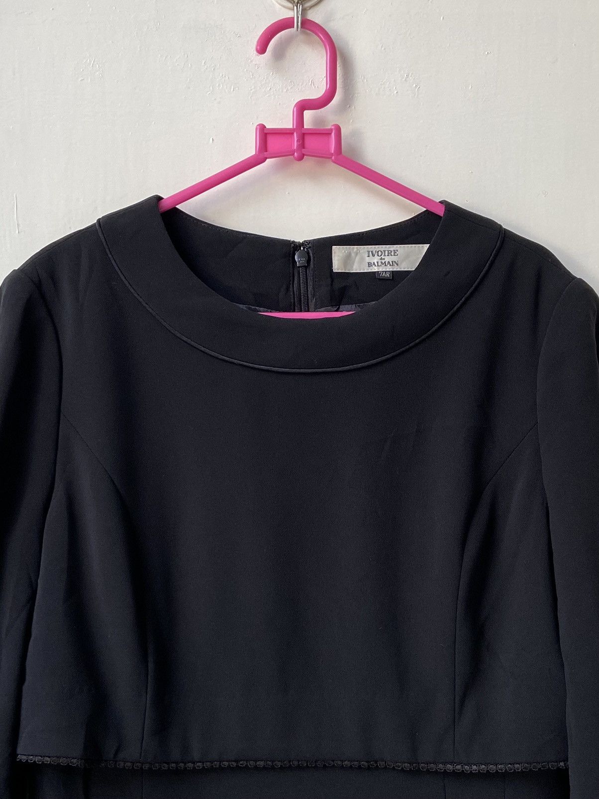 Balmain IVOIRE De BALMAIN Black Dress Size XS / US 0-2 / IT 36-38 - 4 Thumbnail