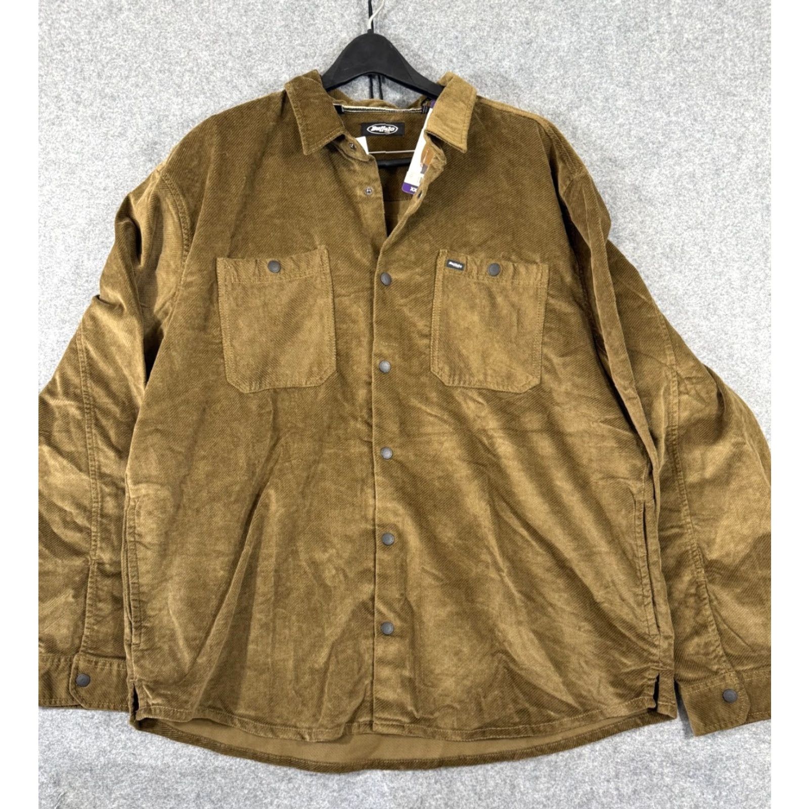 Vintage VINTAGE Buffalo Shirt Jacket Mens 2XL Brown Corduroy Snap Front Pockets Stretch NWT Size US XXL / EU 58 / 5 - 2 Thumbnail