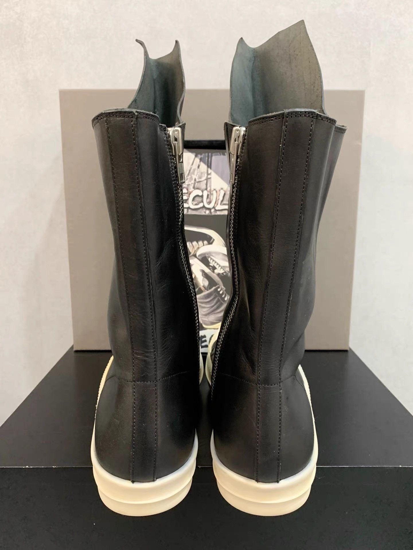 Rick Owens Rick Owens Mainline Leather Long Tongue Boots K34 Size US 7.5 / EU 40-41 - 7 Thumbnail