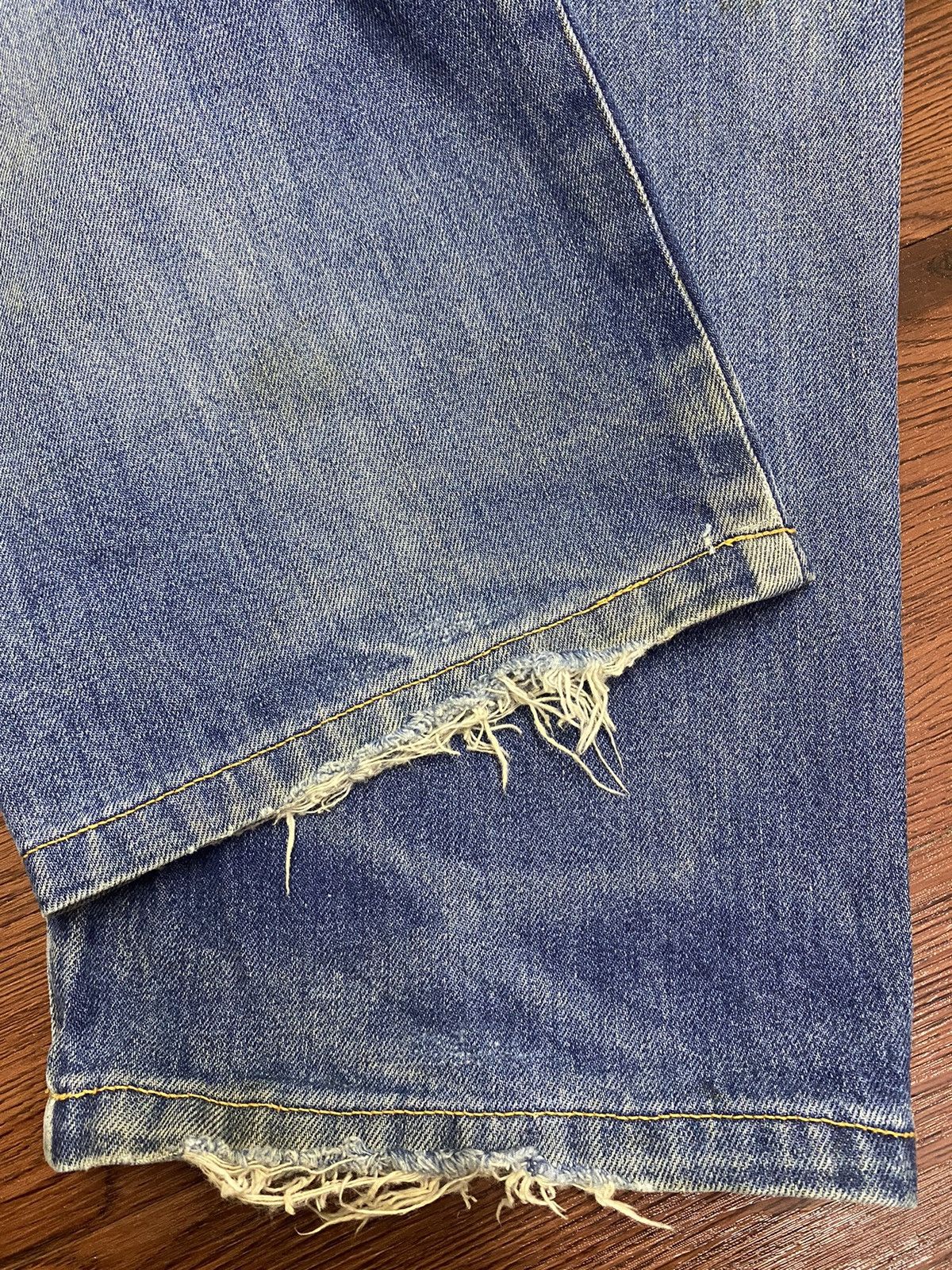 Japanese Brand Vintage Kenzo Japan Mud Wash Distressed Baggy Jeans Size US 32 / EU 48 - 13 Thumbnail