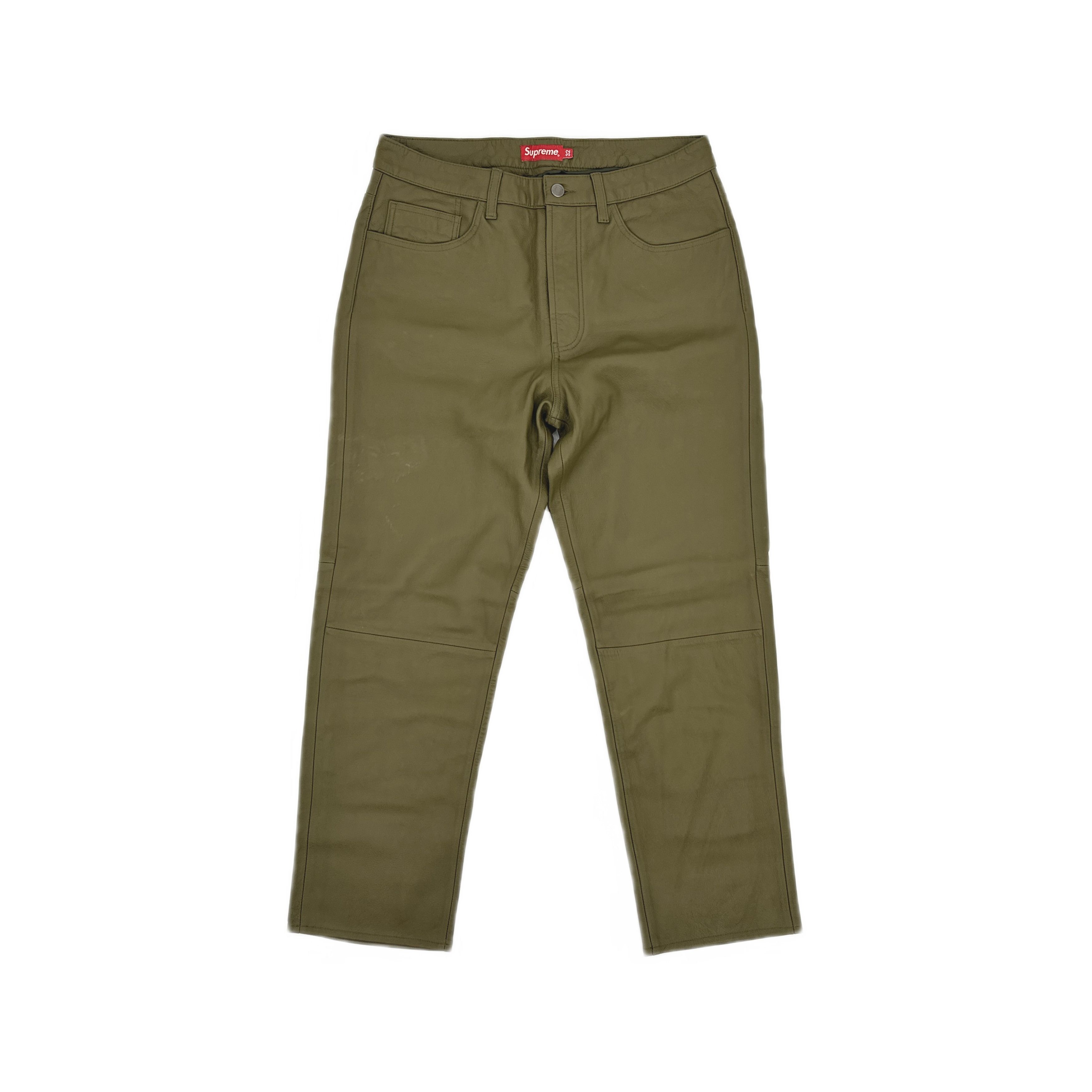 Supreme Supreme Leather 5-Pocket Jeans Size 32 Size US 32 / EU 48 - 1 Thumbnail