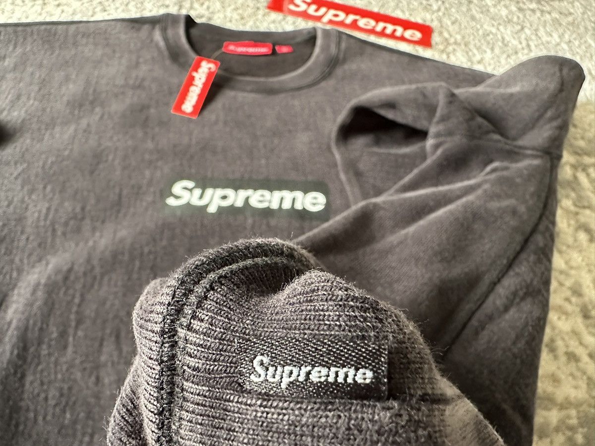 Supreme SUPREME WASHED BOX LOGO CREWNECK SS25 Size US XL / EU 56 / 4 - 12 Thumbnail