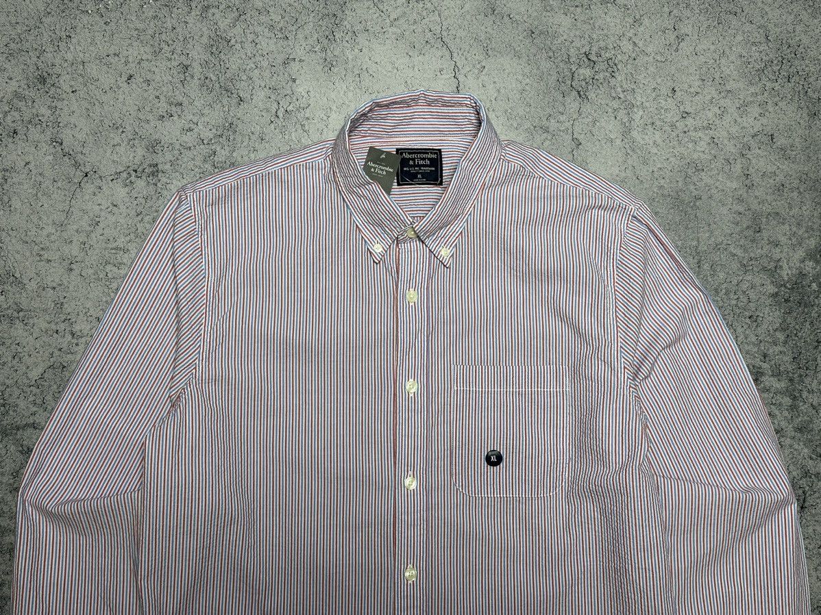 Abercrombie & Fitch Abercrombie & Fitch Striped Button Up Shirt Size US XL / EU 56 / 4 - 2 Thumbnail
