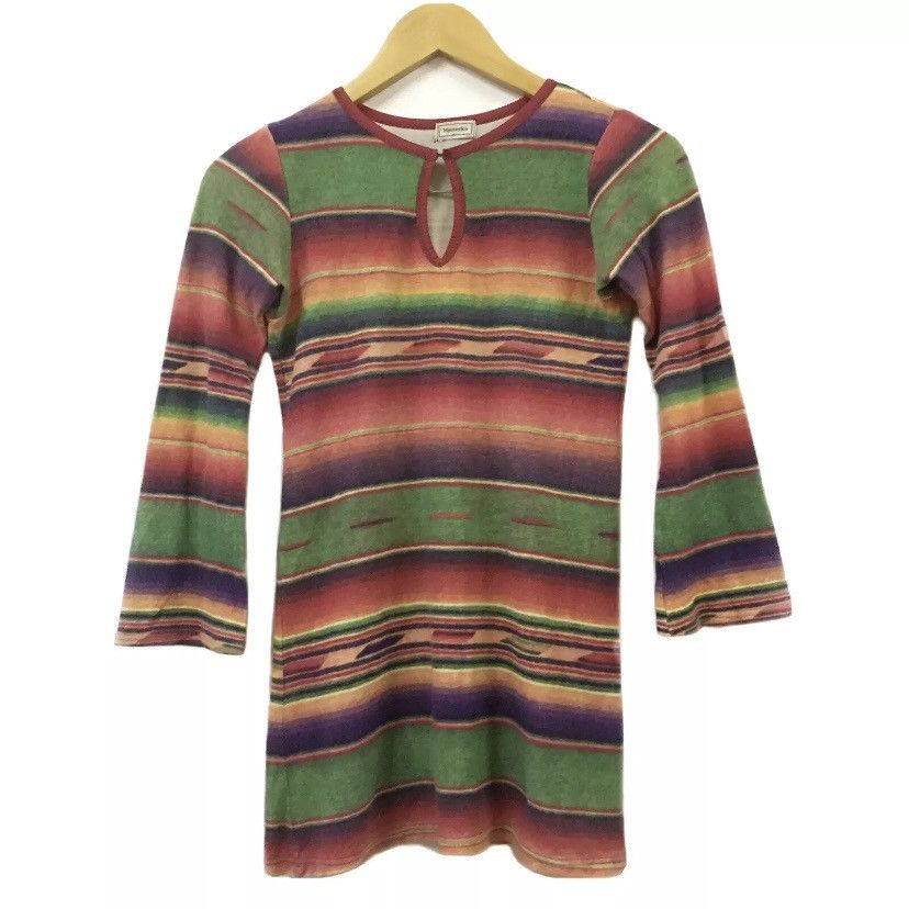 Hysteric Glamour Vtg Hysteric Glamour Striped Blouson T-Shirt Size ONE SIZE - 8 Thumbnail