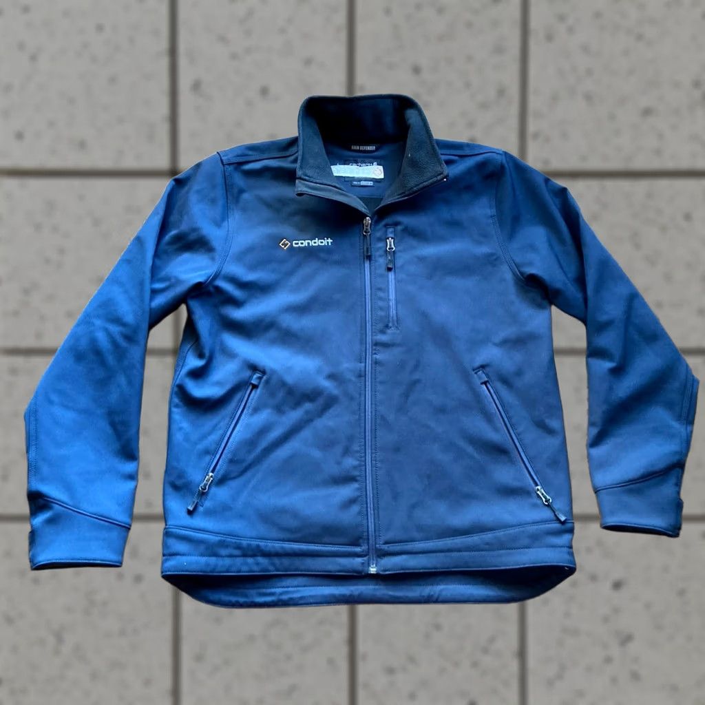 Carhartt Carhartt Jacket Mens L Blue Rain Defender Full Zip Softshell Windbreaker Textured Logo Pockets Outdoor Hiking Weather Resistant Mid-Length Size US L / EU 52-54 / 3 - 1 Thumbnail