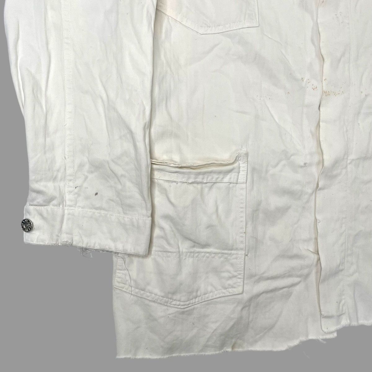 Vintage Vintage 1930s hbt distressed chore jacket Size US XL / EU 56 / 4 - 4 Thumbnail