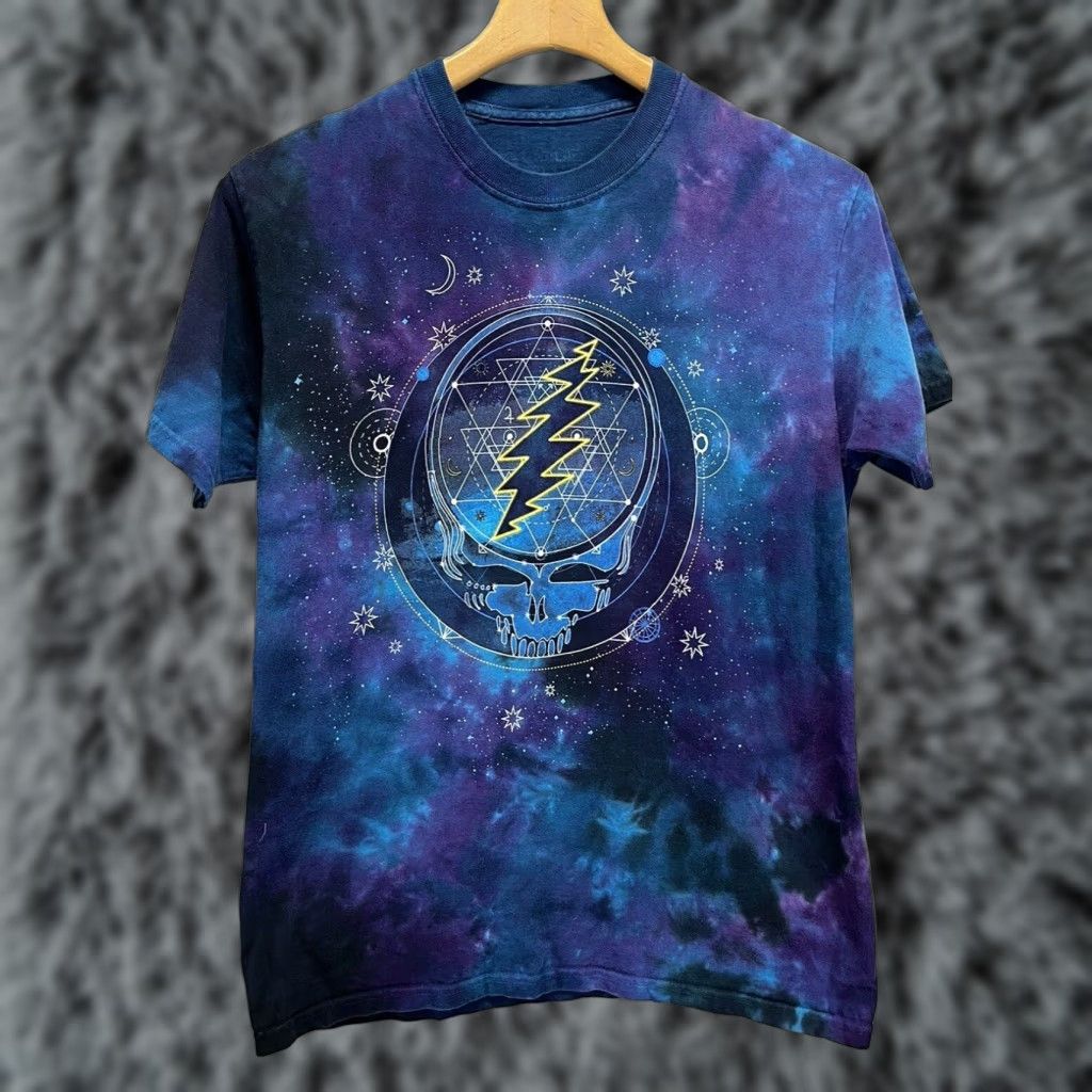 Liquid Blue Grateful Dead Mens Medium Extra Large XL Mystical Stealie Tye Dye Shirt Size US M / EU 48-50 / 2 - 1 Thumbnail