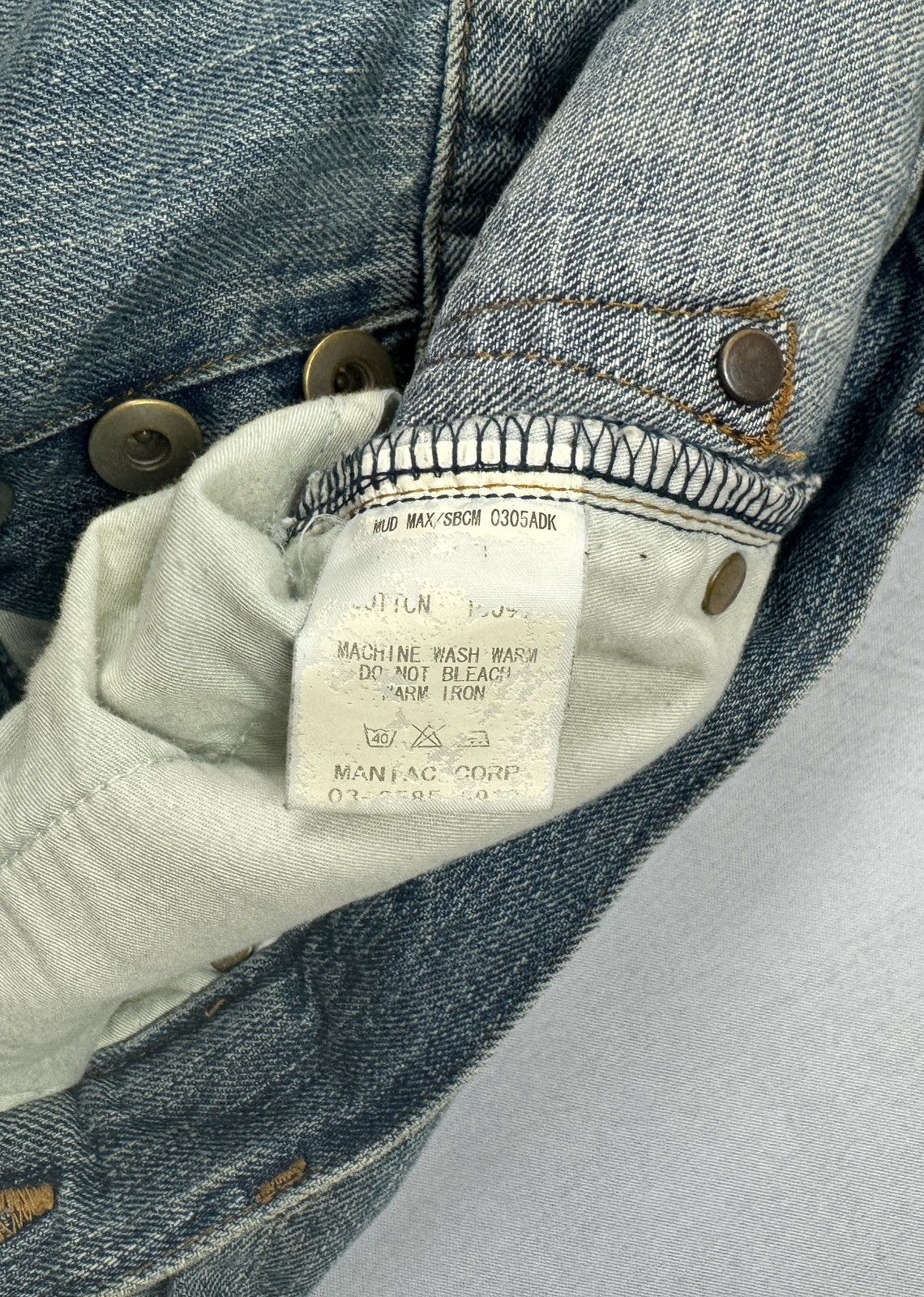 If Six Was Nine Mud Max Piercing Bootcut Jeans Size US 30 / EU 46 - 12 Thumbnail