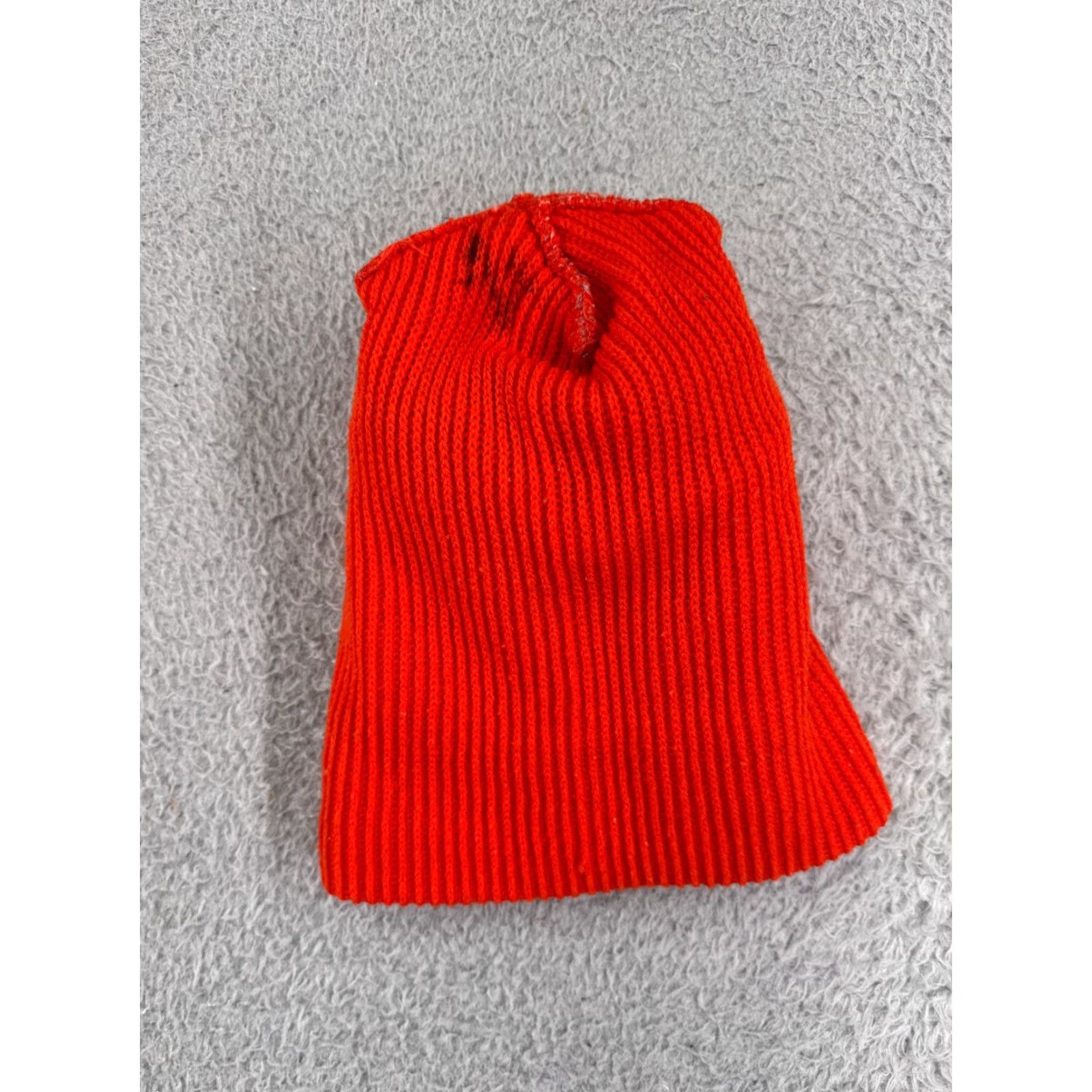 Vintage Clay Beanie Beanie Adult One Size Red Acrylic Knit Hat Men Beanie 100% Acrylic Ski Snowboard Logo Winter Hats Size ONE SIZE - 4 Thumbnail