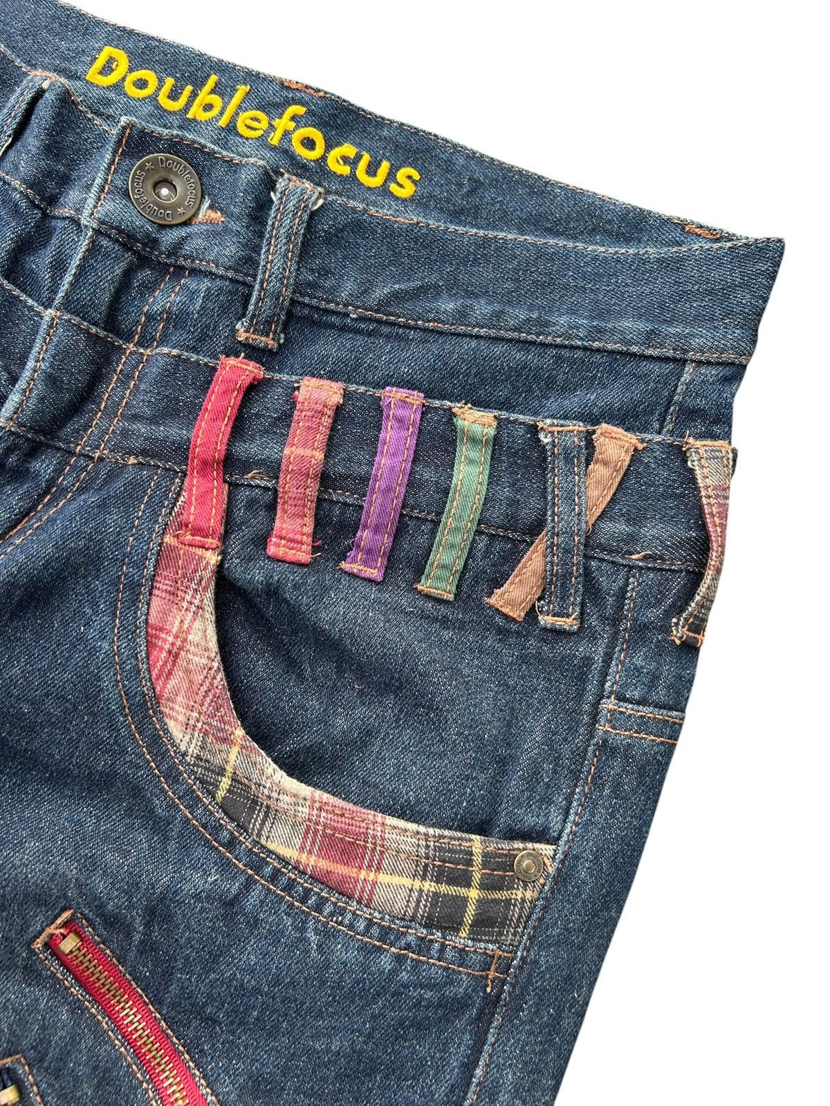 Kapital Flare Double Waist Punk Bondage Japanese Style Denim Jeans Size US 32 / EU 48 - 8 Thumbnail