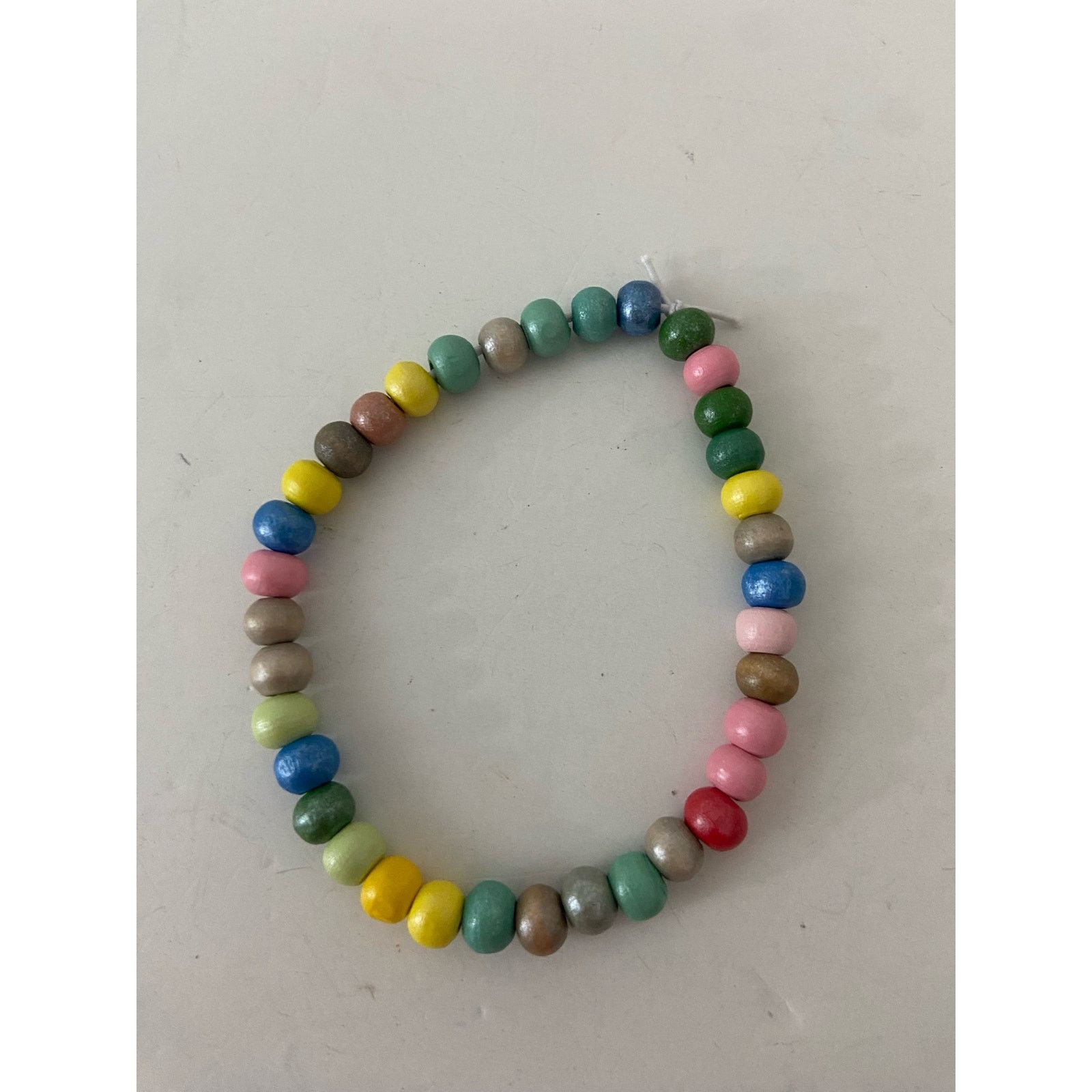 Handmade Colorful wood bead bracelet Size ONE SIZE - 3 Thumbnail